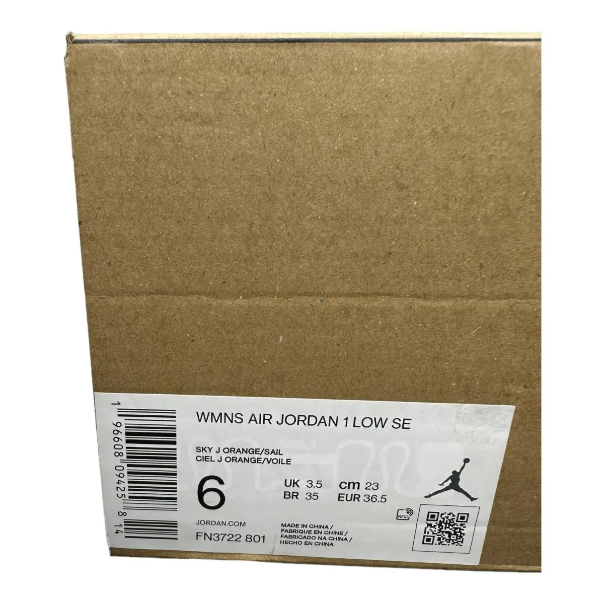 Nike shoes - Air Jordan 1 Low SE - FN3722-801 - Sky J Orange/Sail 6