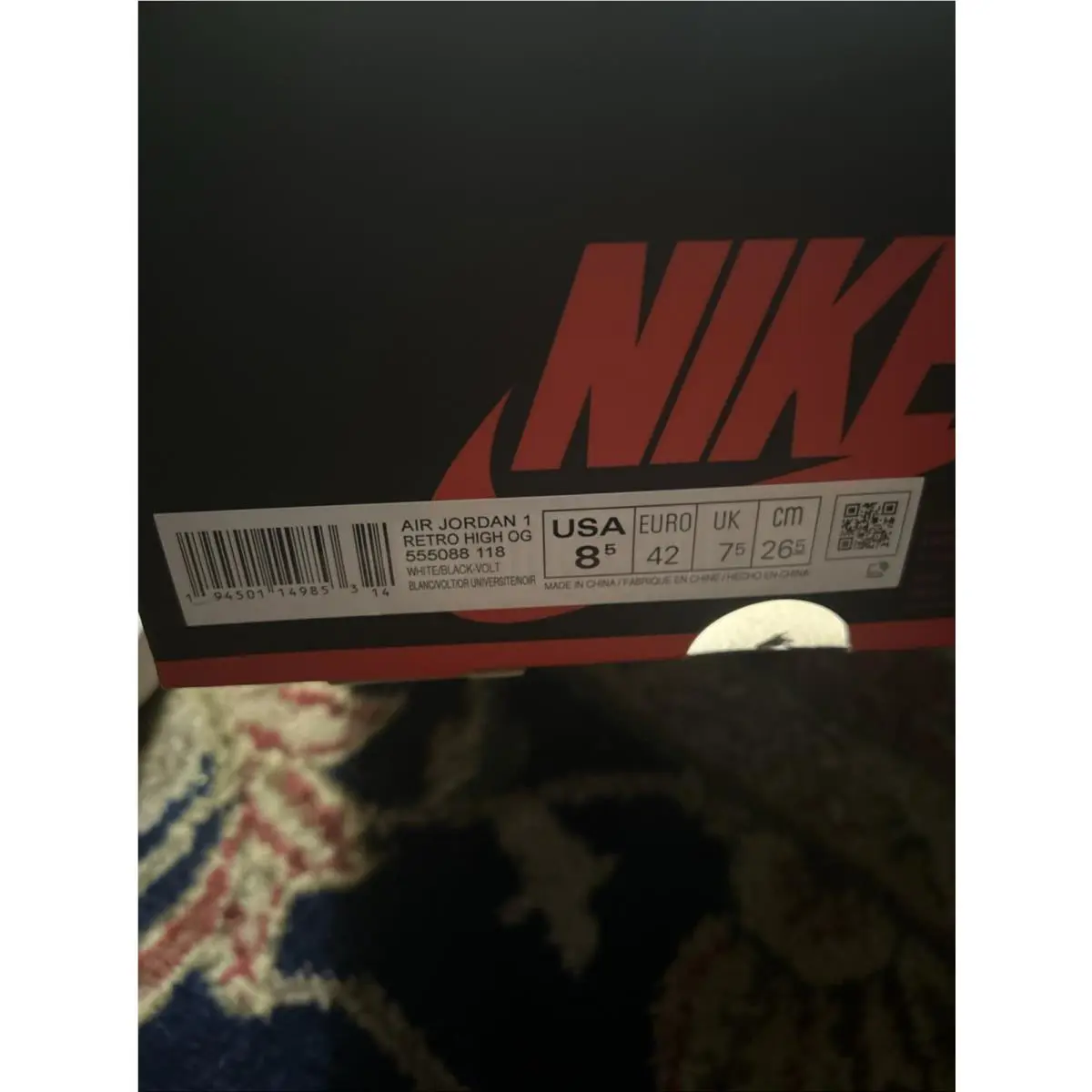 Nike shoes - Air Jordan 1 - Air - 555088-118 - Multicolor (UPC: 0194501149822) 3