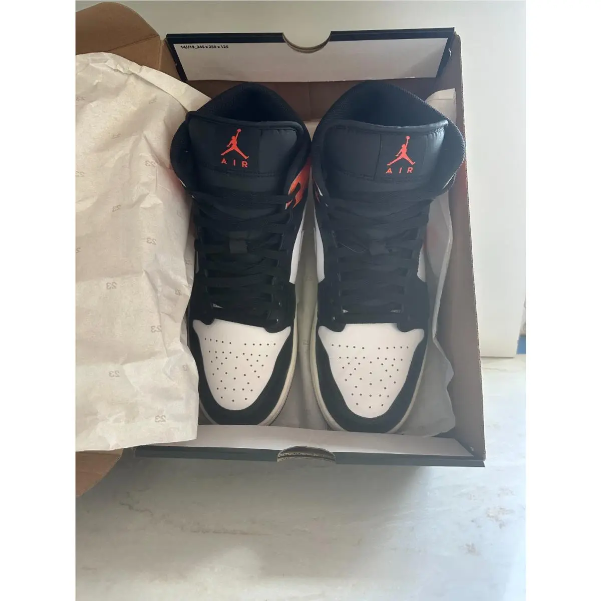 Mens Air Jordan 1 Mid Basketball Sneakers Size 12 by Nike