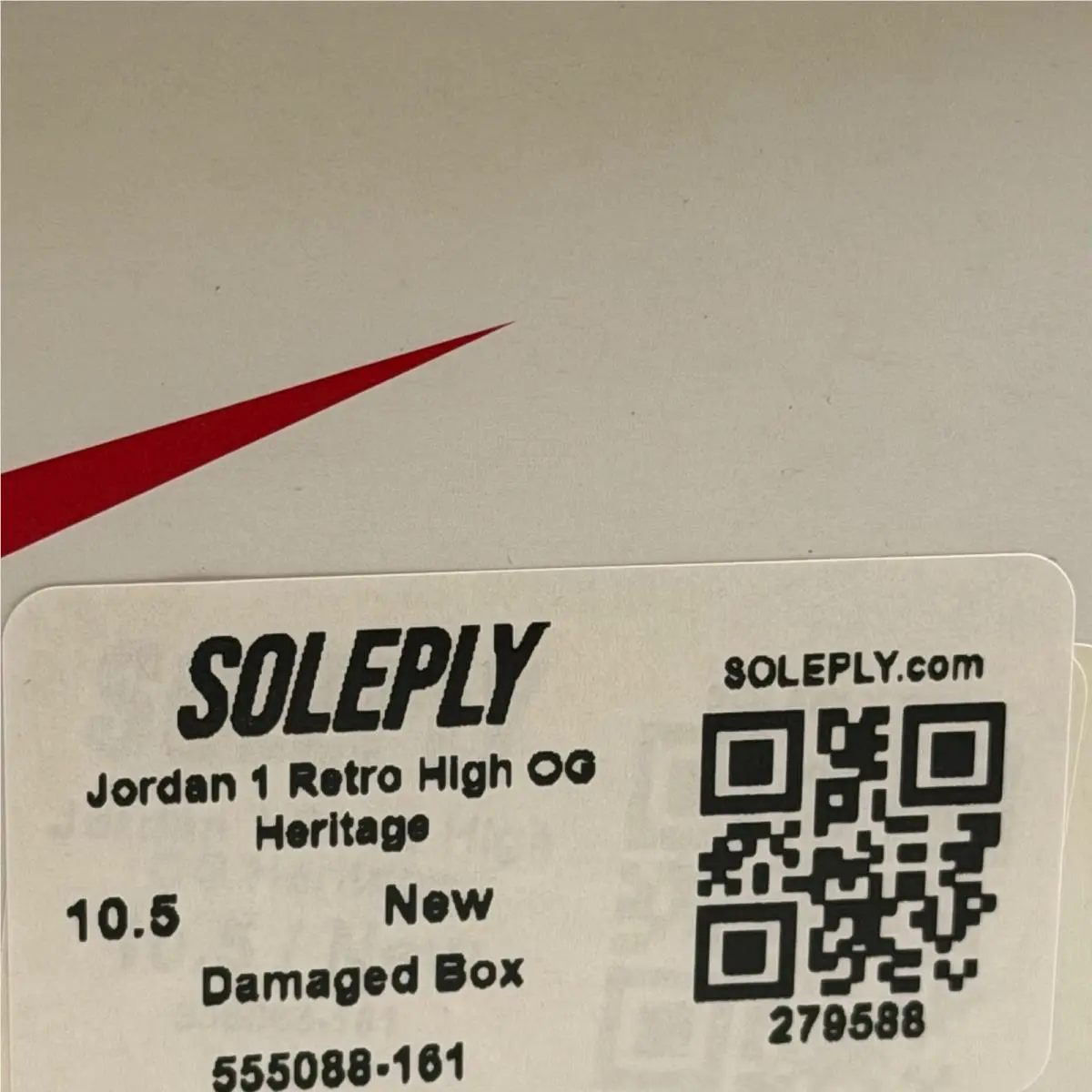 Nike shoes - Jordan 1 Retro High OG Heritage - 555088-161 - White 7