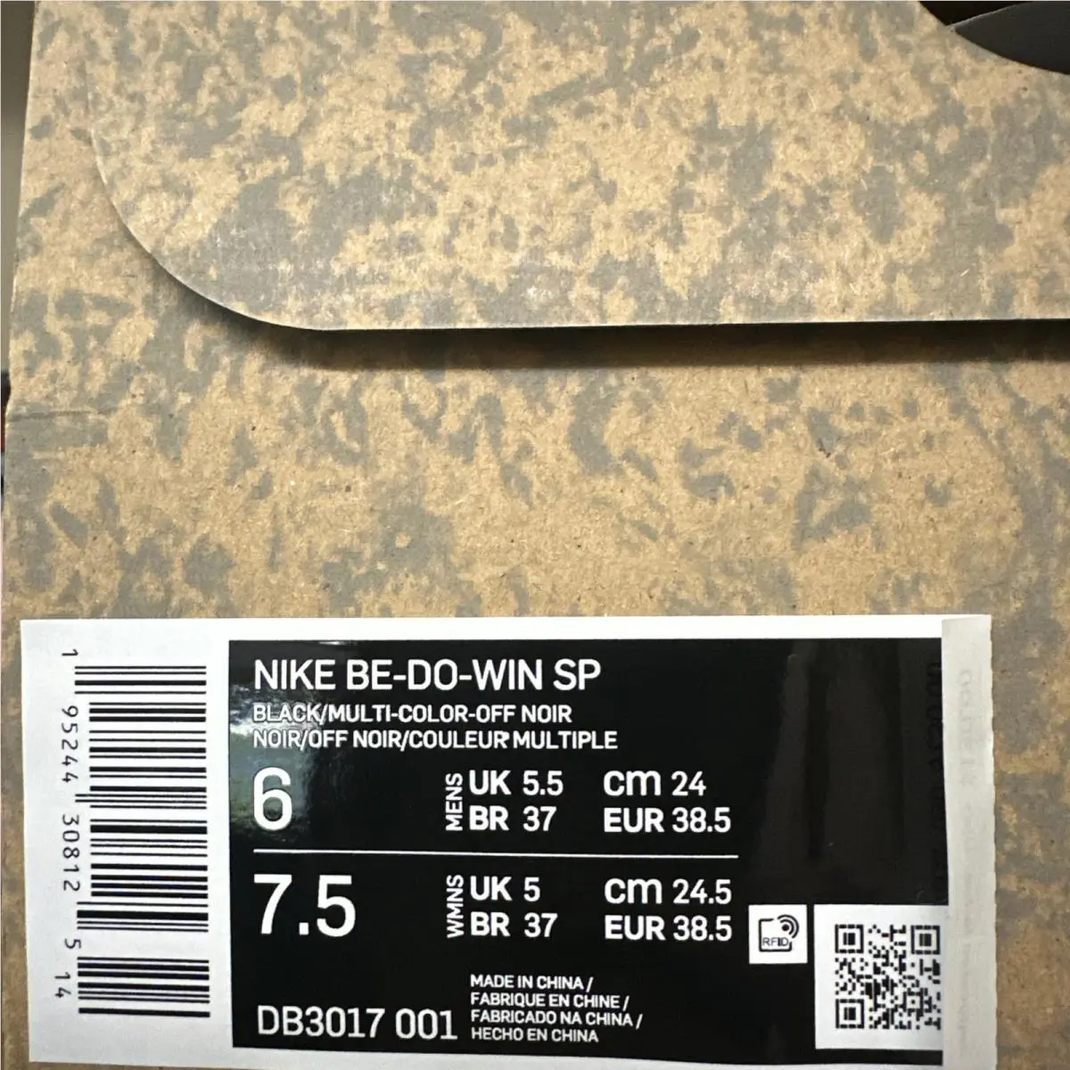 Nike shoes - Nike BE-DO-WIN SP - DB3017-001 - Black/Off Noir/Multi-Color (UPC: 0195244308125) 4
