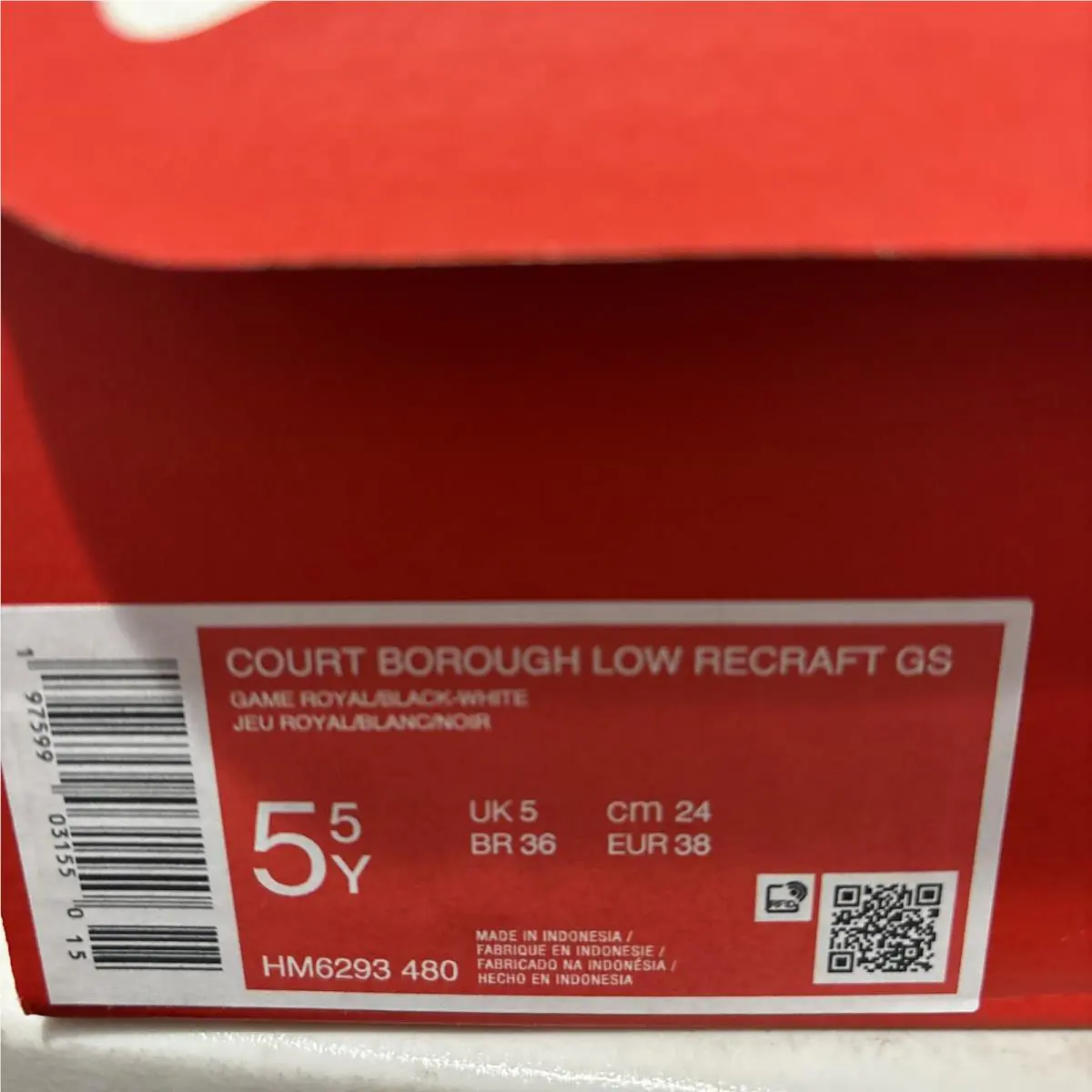 Nike shoes - Nike Court Borough - Court Borough - BLUE & BLACK 6
