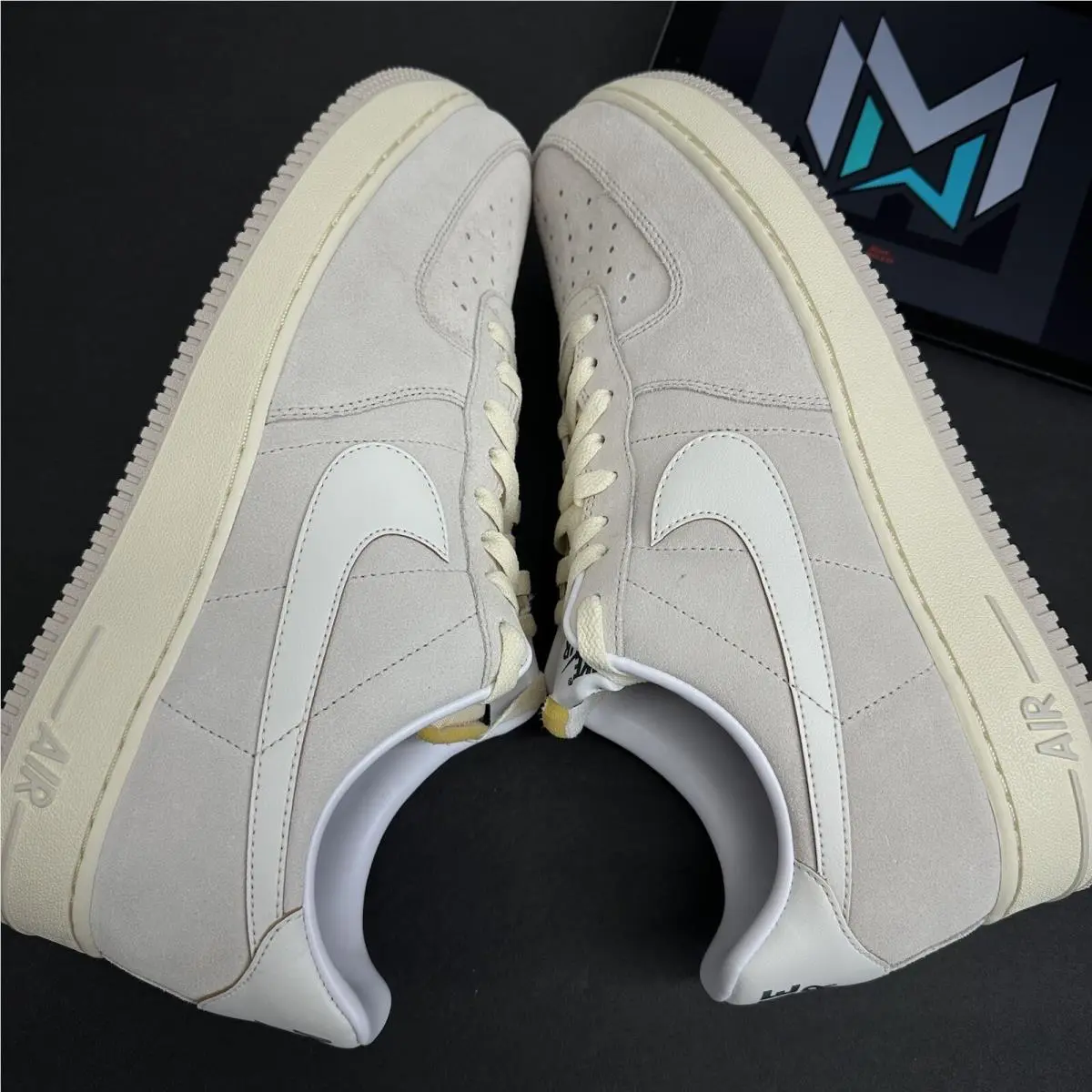 Nike shoes - Nike Air Force 1 - Air Force - FQ8077-104 - Light Orewood Brown/Coconut Milk/Deep Jungle/Sail 9