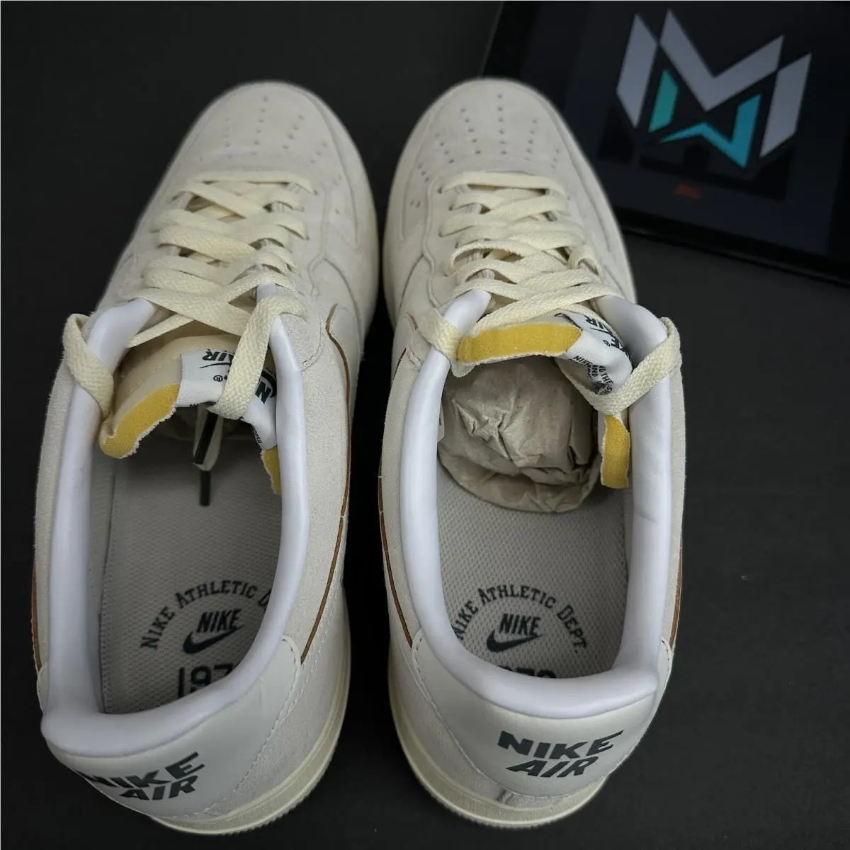 Nike shoes - Nike Air Force 1 - Air Force - FQ8077-104 - Light Orewood Brown/Coconut Milk/Deep Jungle/Sail 1