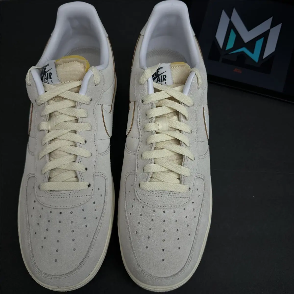 Nike shoes - Nike Air Force 1 - Air Force - FQ8077-104 - Light Orewood Brown/Coconut Milk/Deep Jungle/Sail 4