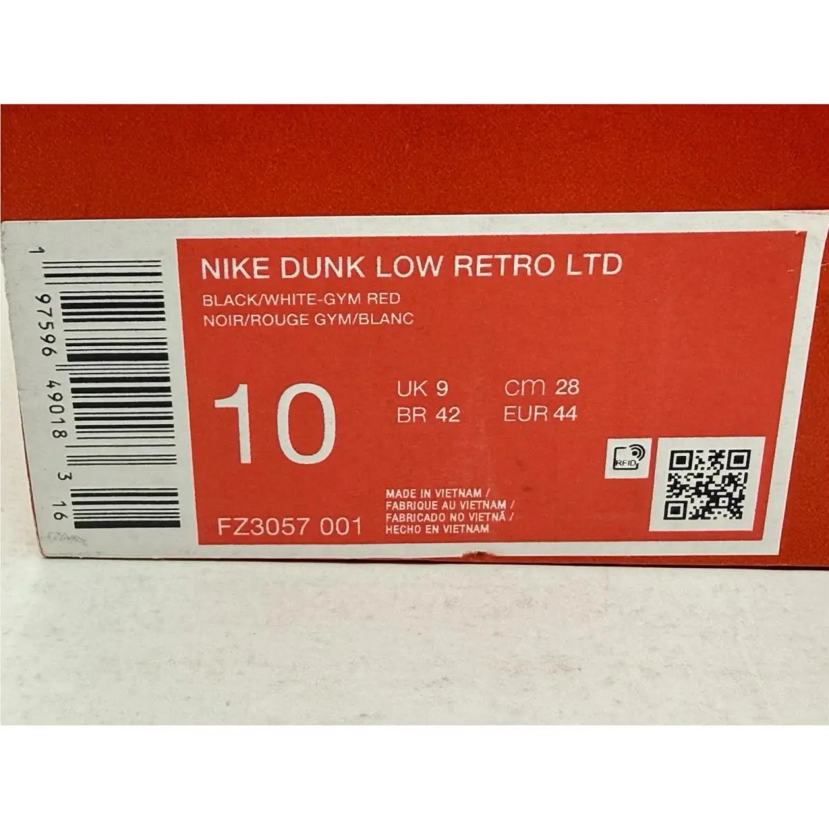 Nike shoes - Nike Dunk Low LTD - Dunk Low LTD - FZ3057-001 - Red (UPC: 00197596268324) 1