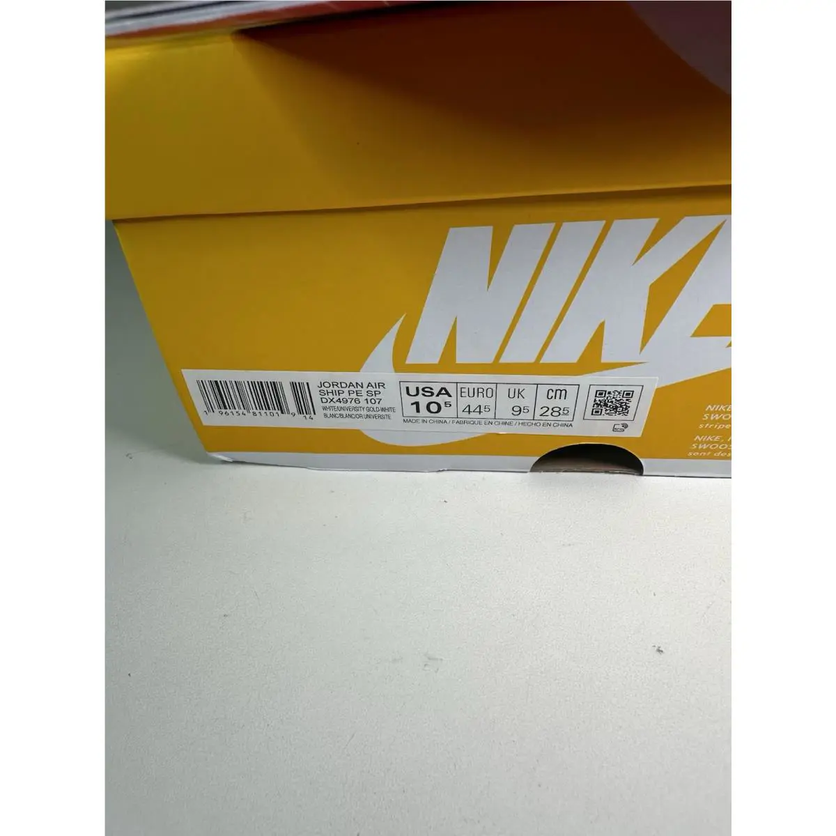 Nike shoes - Nike Jordan Air Ship PE SP University Gold - DX4976-107 - Gold 1