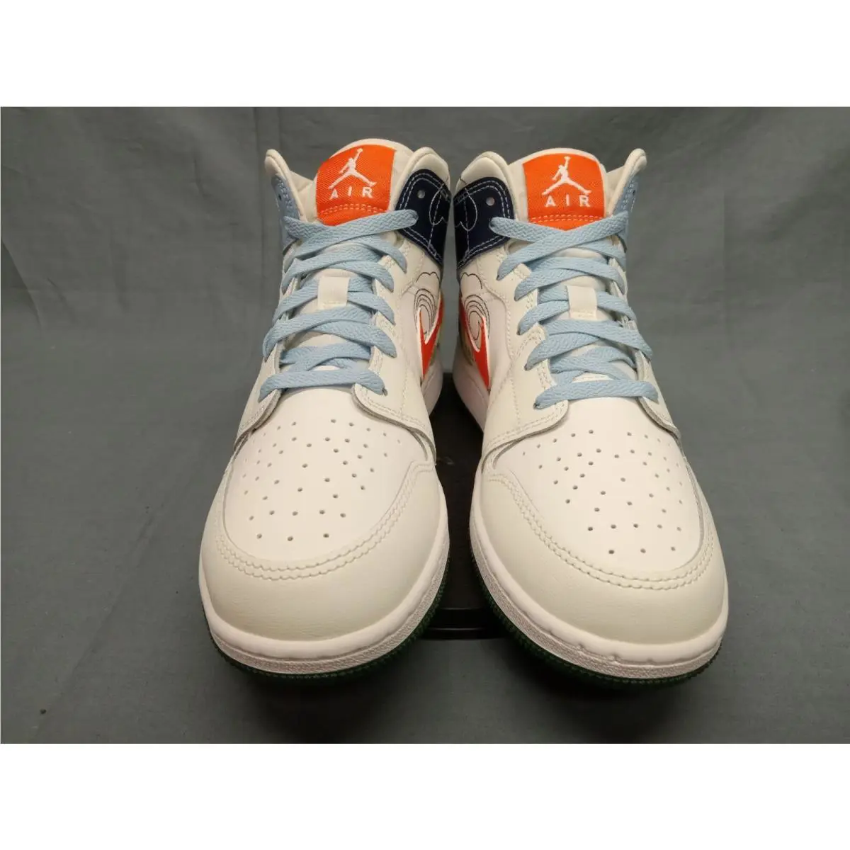 Nike shoes - Jordan Air 1 Mid GS - DX2462100 - Orange (UPC: 196149433714) 1