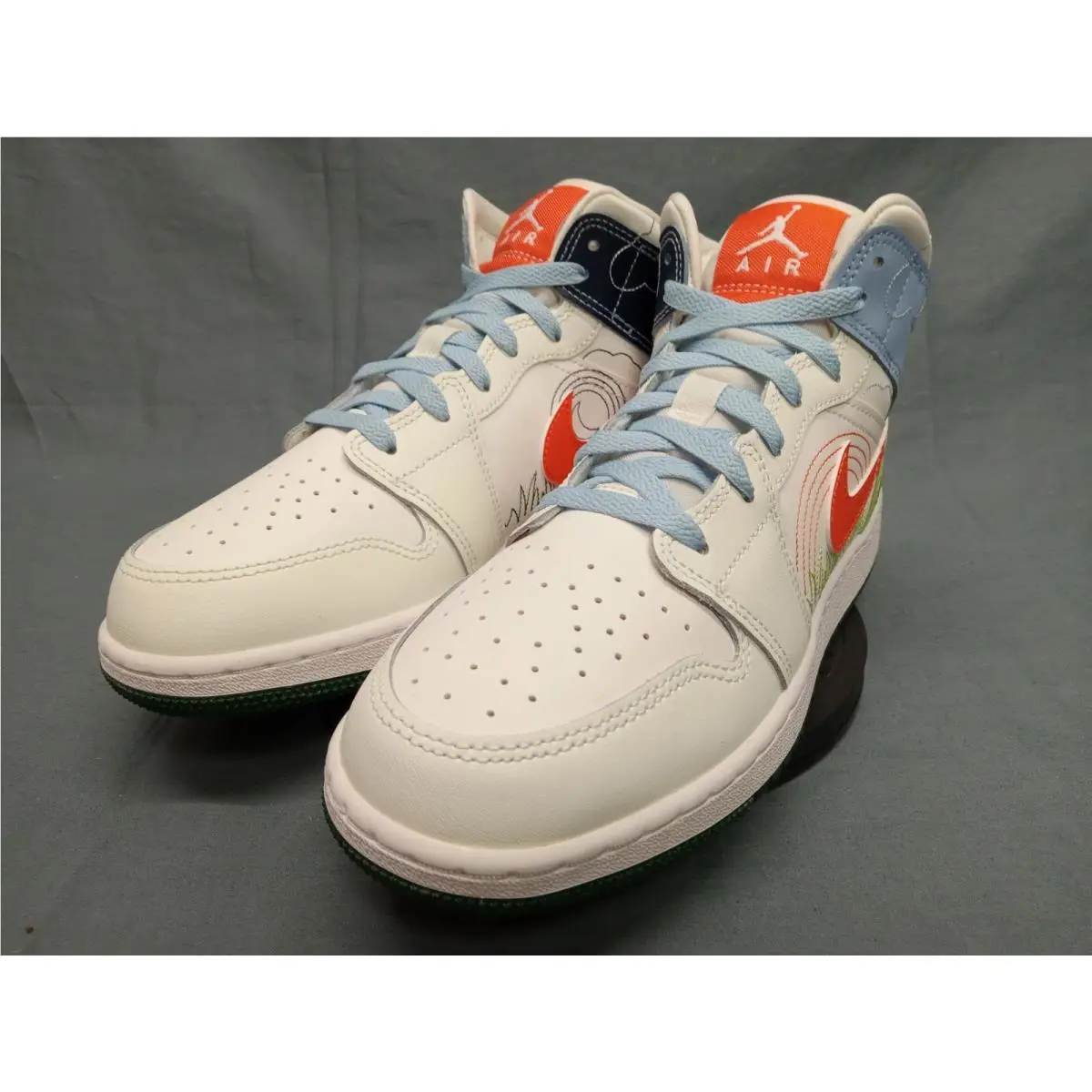 Nike shoes - Jordan Air 1 Mid GS - DX2462100 - Orange (UPC: 196149433714) 2
