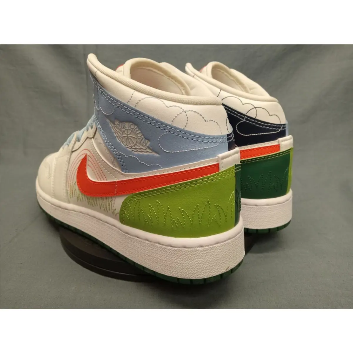 Nike shoes - Jordan Air 1 Mid GS - DX2462100 - Orange (UPC: 196149433714) 4