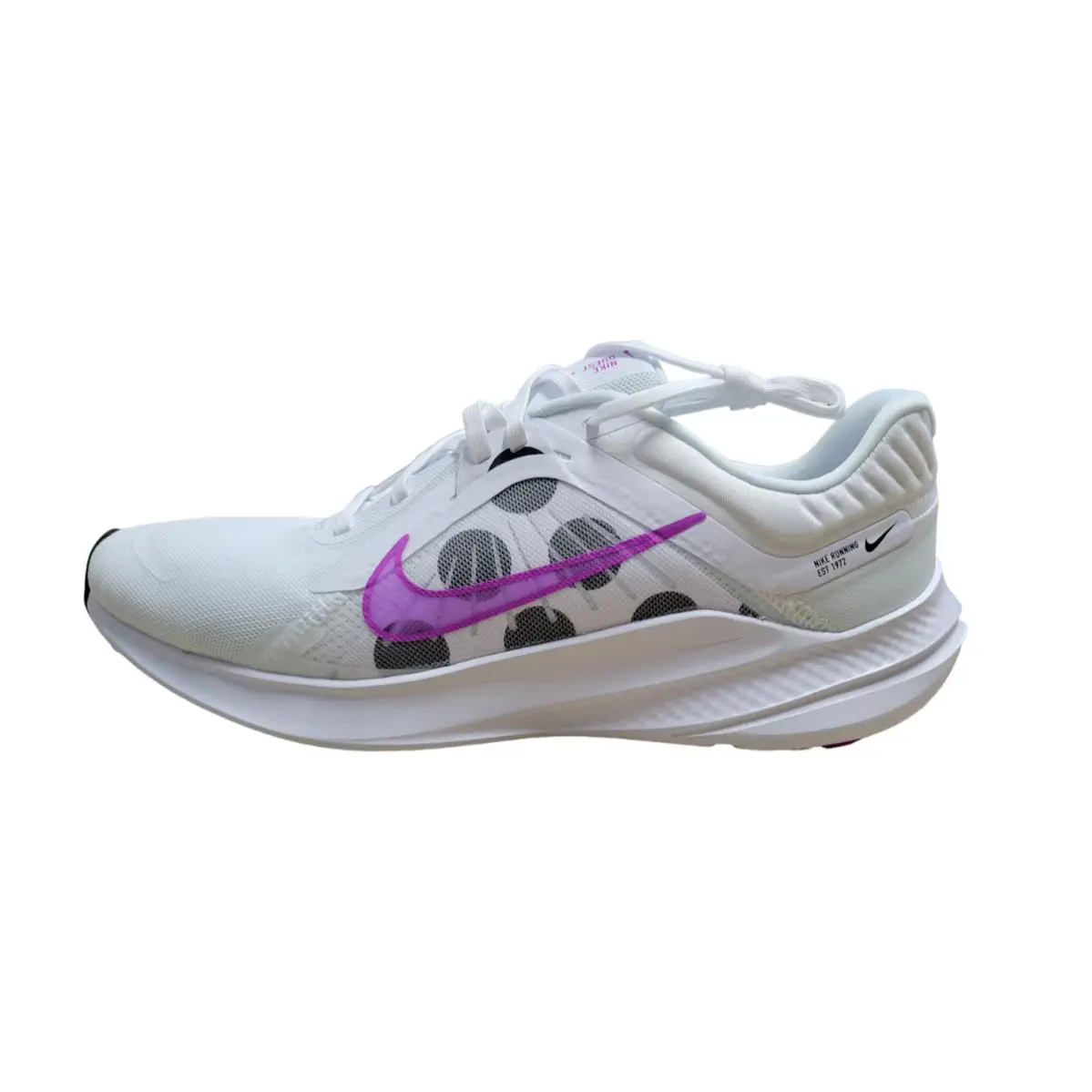 Nike Quest 5 White/fuchsia Men`s Running Training Shoes Size 12 - White
