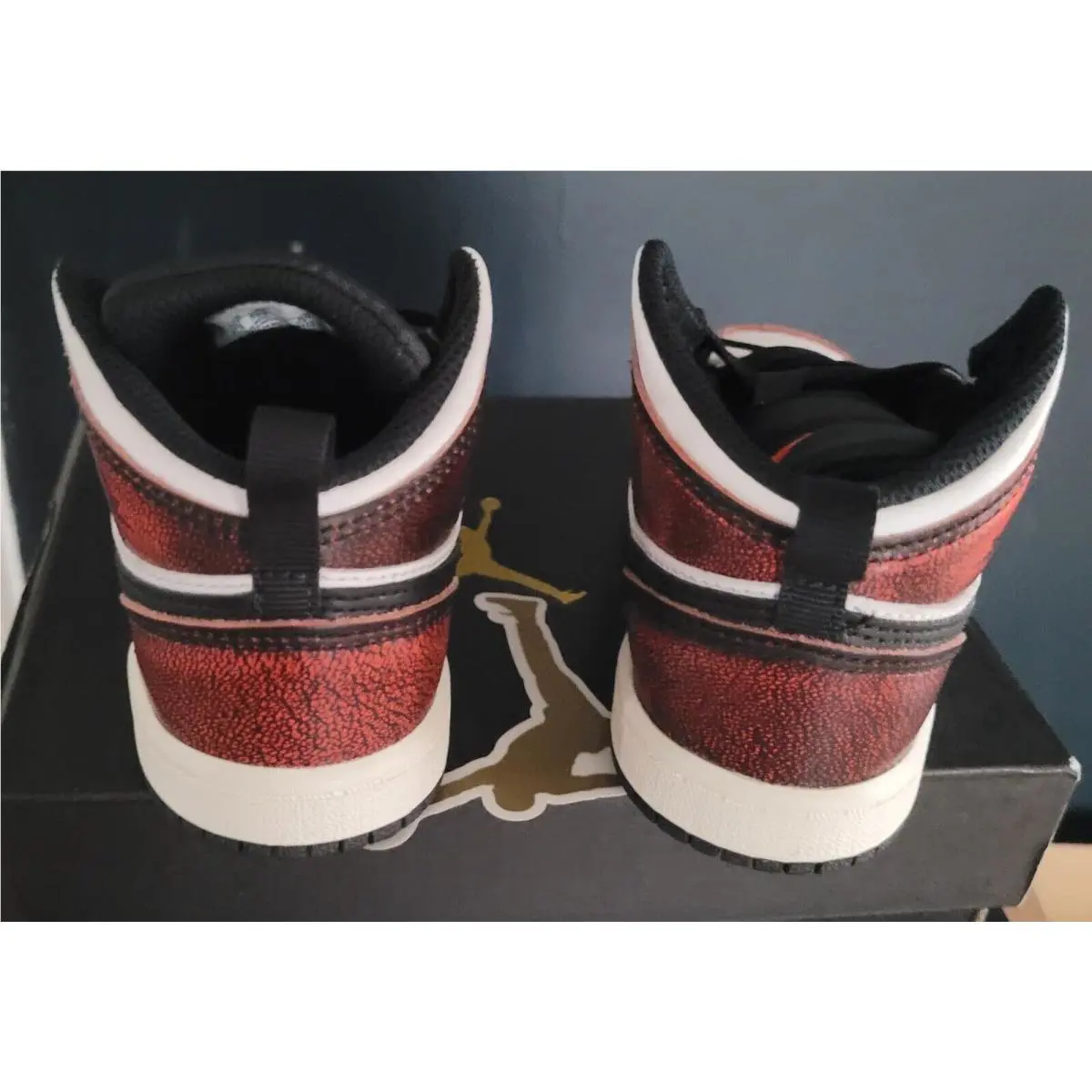 Nike shoes - Jordan 1 Mid SE - Mid - Black/Infrared 23/White/Sail (UPC: 196151738623) 1