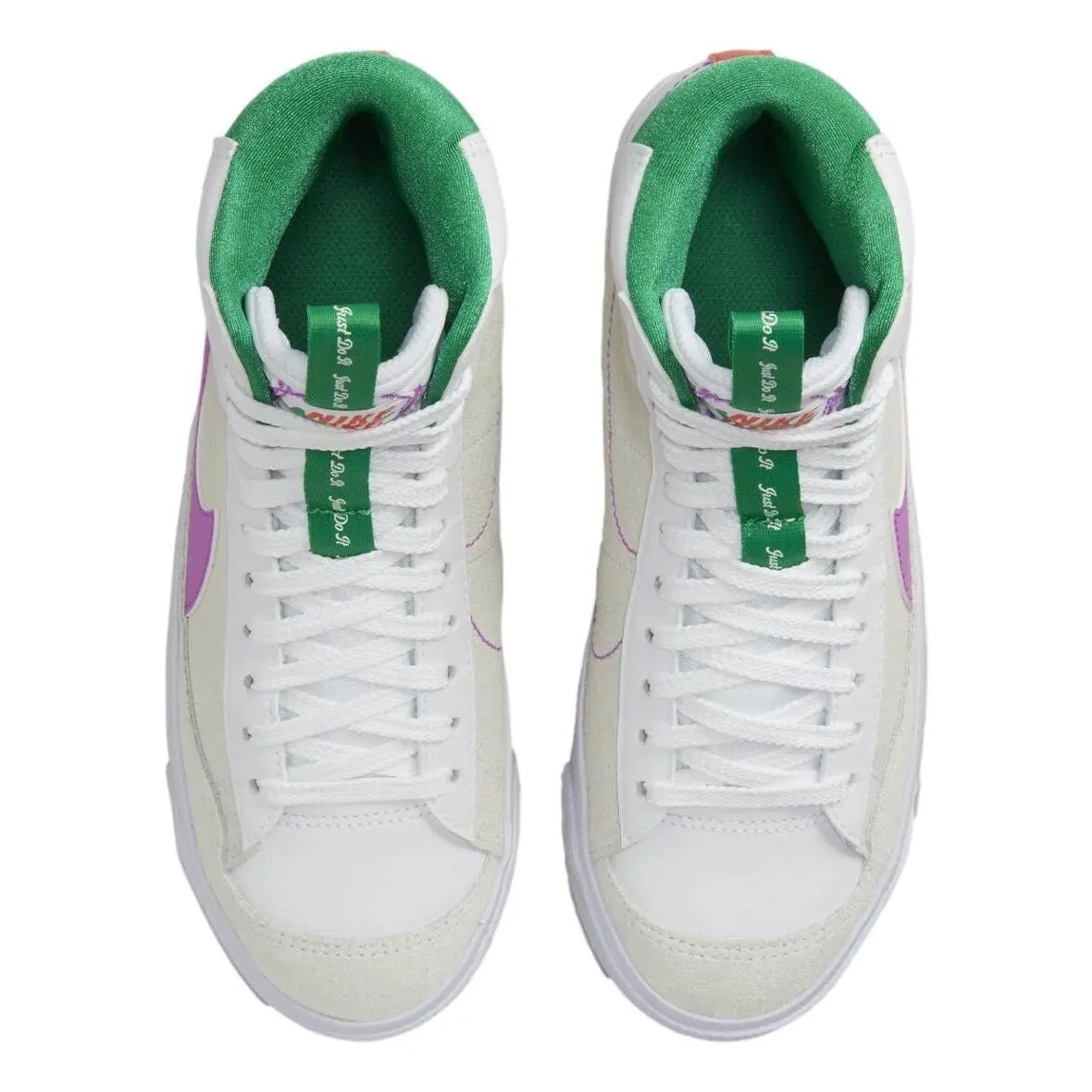 Nike shoes - DQ6084-101 - DQ6084-101 - White/Fuchsia Green 3
