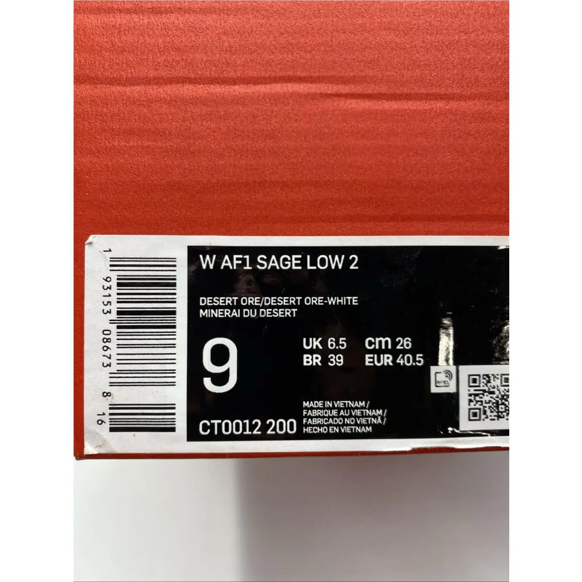 Nike shoes - Nike Air Force 1 Sage - CT0012 200 - White (UPC: 193153086738) 6