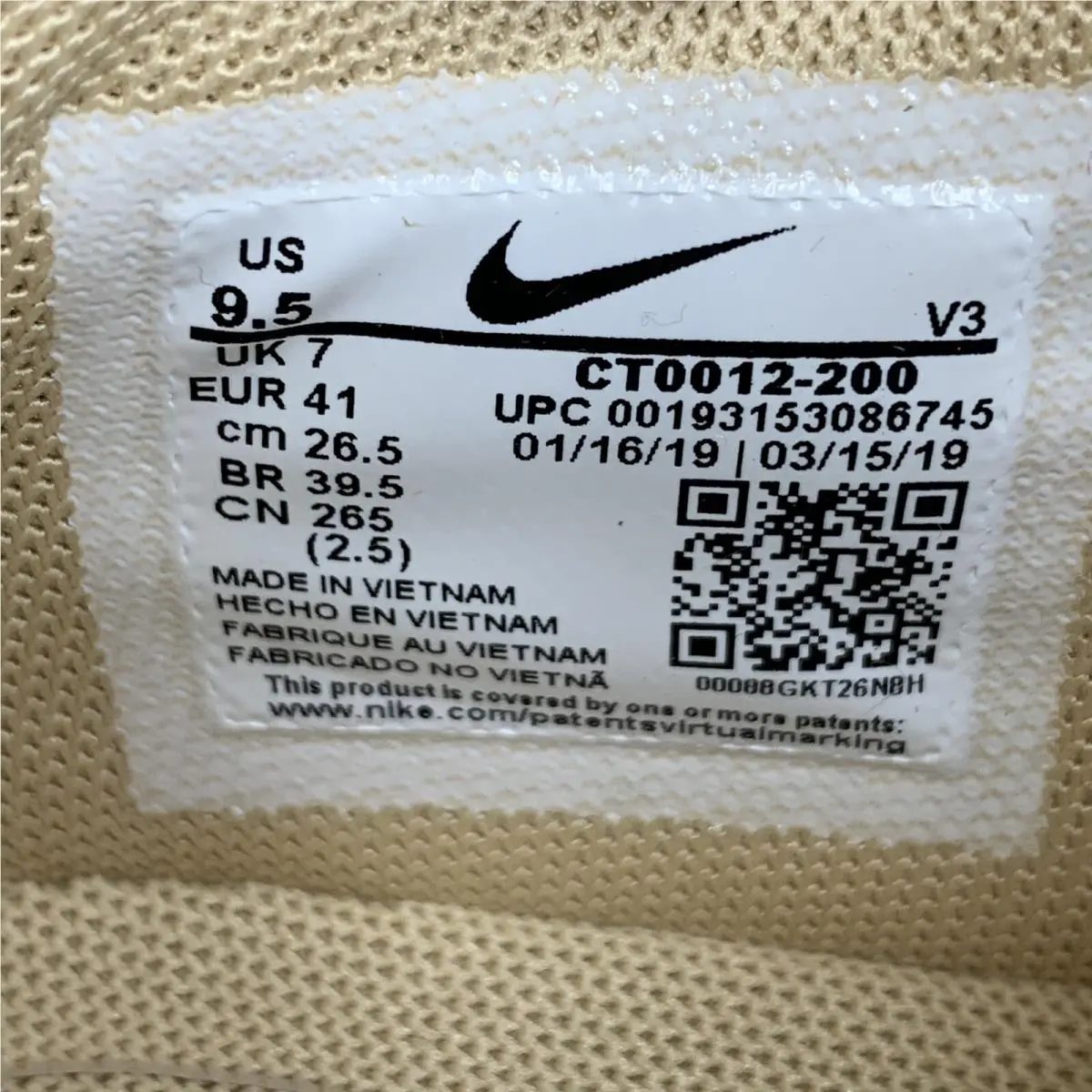 Nike shoes - AF1 Sage Low 2 - Sage Low - CT0012 200 - Desert Ore / White (UPC: 193153086707) 10