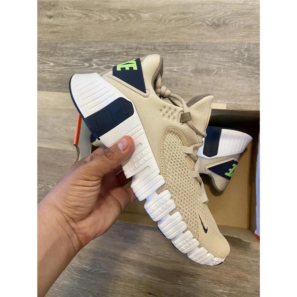Nike shoes - Nike Free Metcon 4 - Free Metcon - CT3886-234 - Rattan-Thunder Blue-Sandalwood (UPC: 195243823407) 8