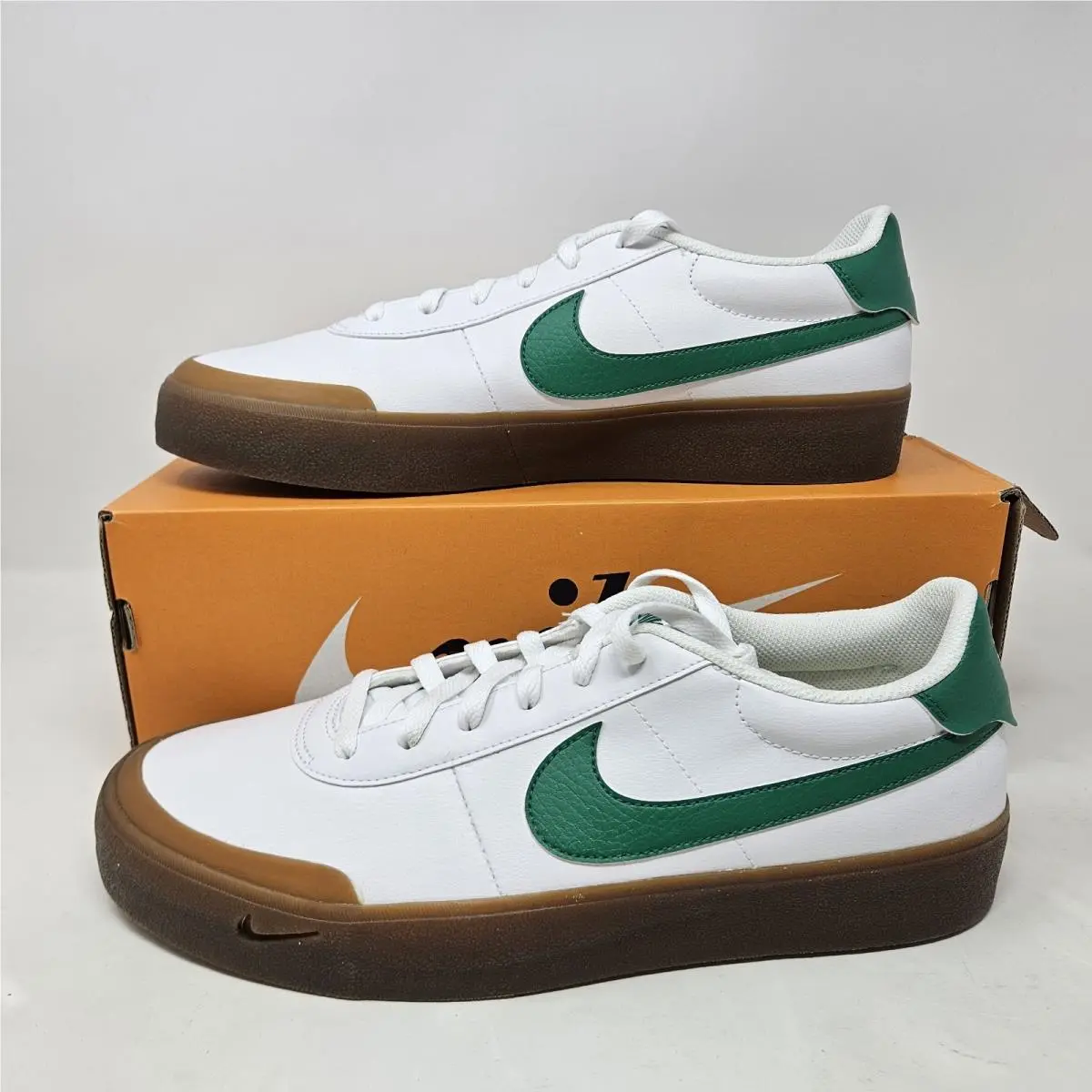 Nike Court Shot `white Malachite Gum` / FQ8146 109 / Men`s Size 11 - White