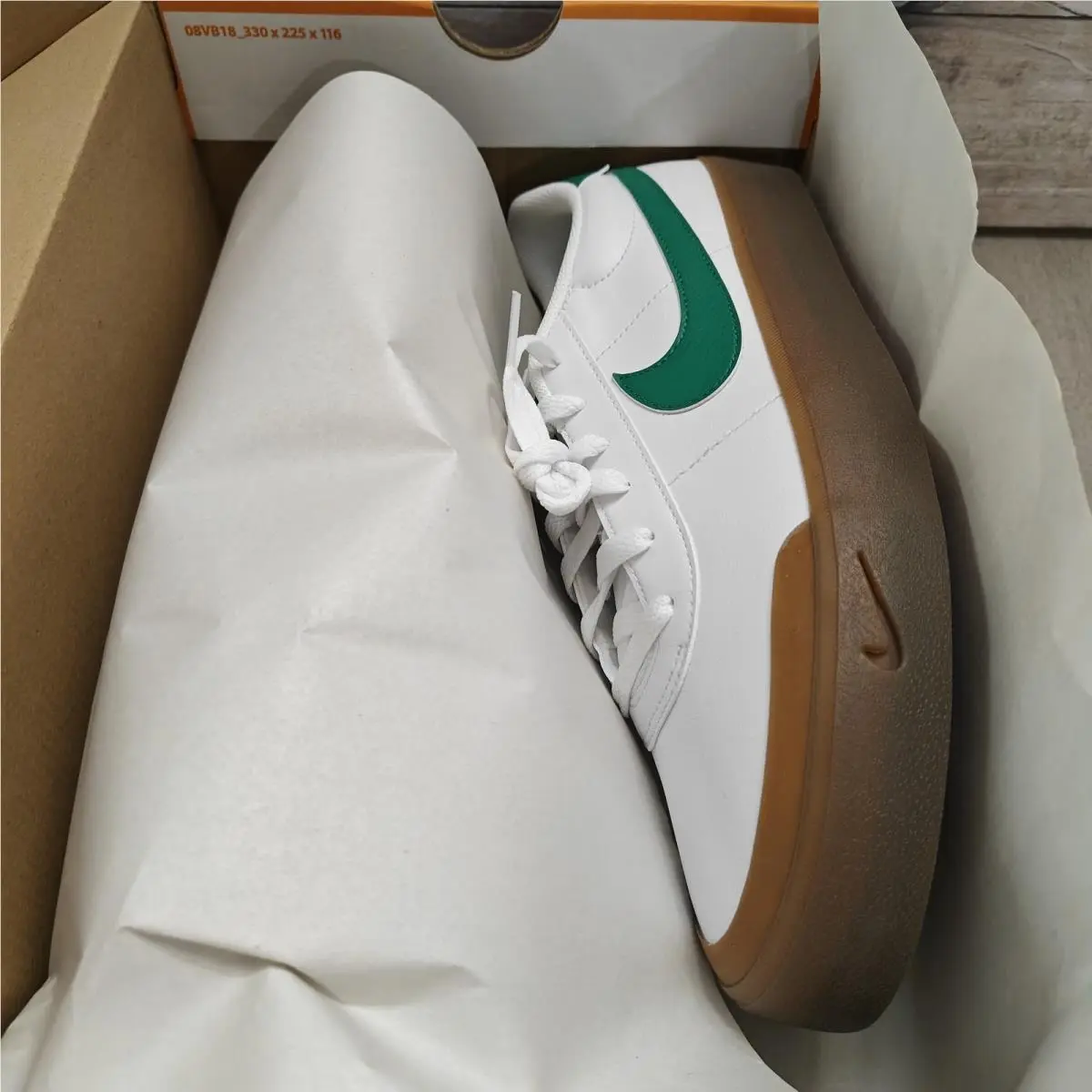 Nike shoes - Nike Court Shot White Malachite Gum Medium Brown - FQ8146 109 - White (UPC: 197861751254) 7