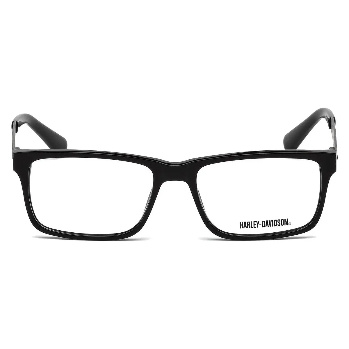 Harley Davidson HD0752 Eyeglasses Shiny Black Geometric 55mm