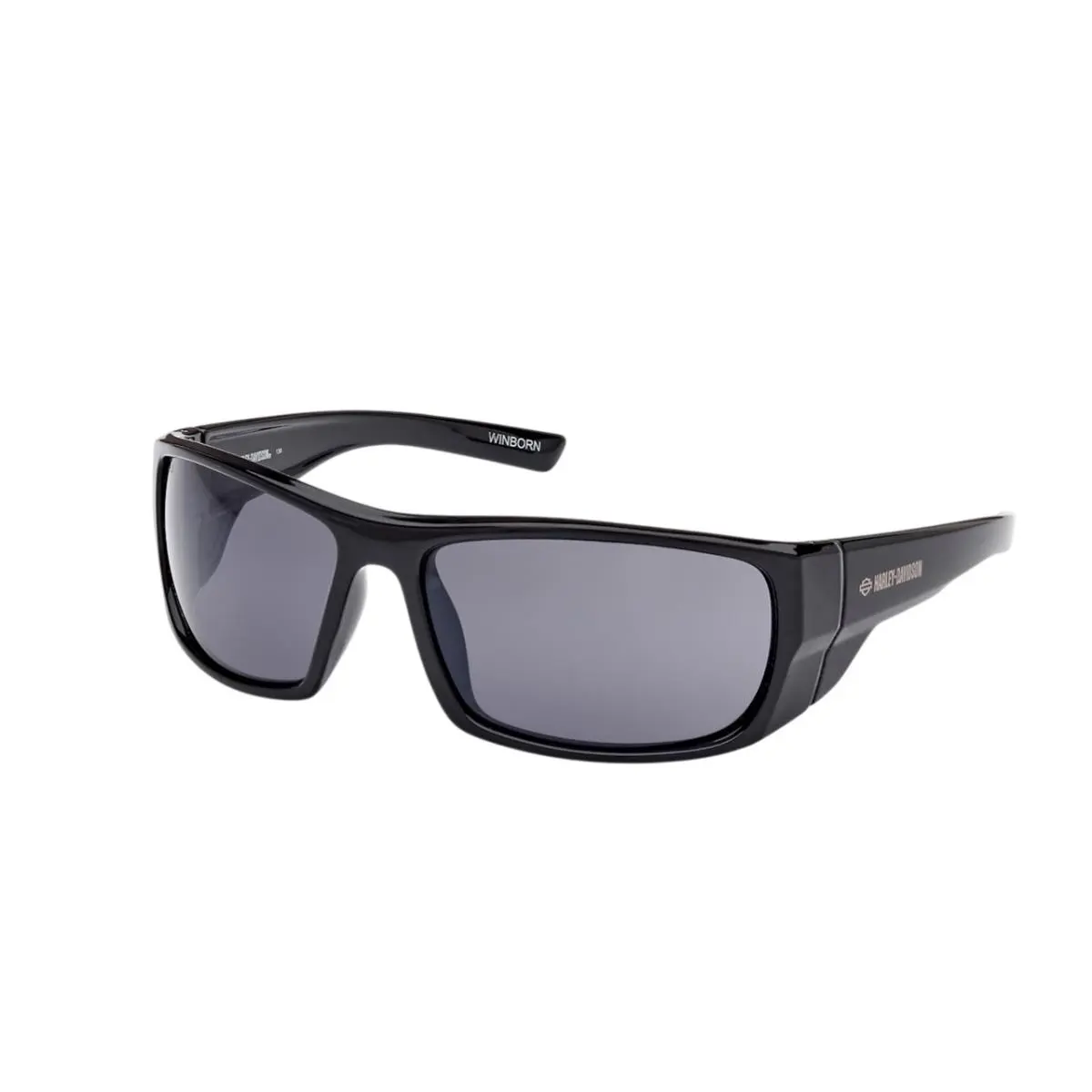 Harley-davidson Winborn Riding Sunglasses Black Smoke Lens Ansi HZ0012-01A