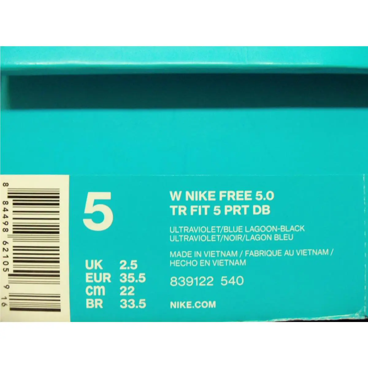 Nike shoes - Nike Free 5.0 - Free - 839122-540 - Blue (UPC: 884498621059) 3