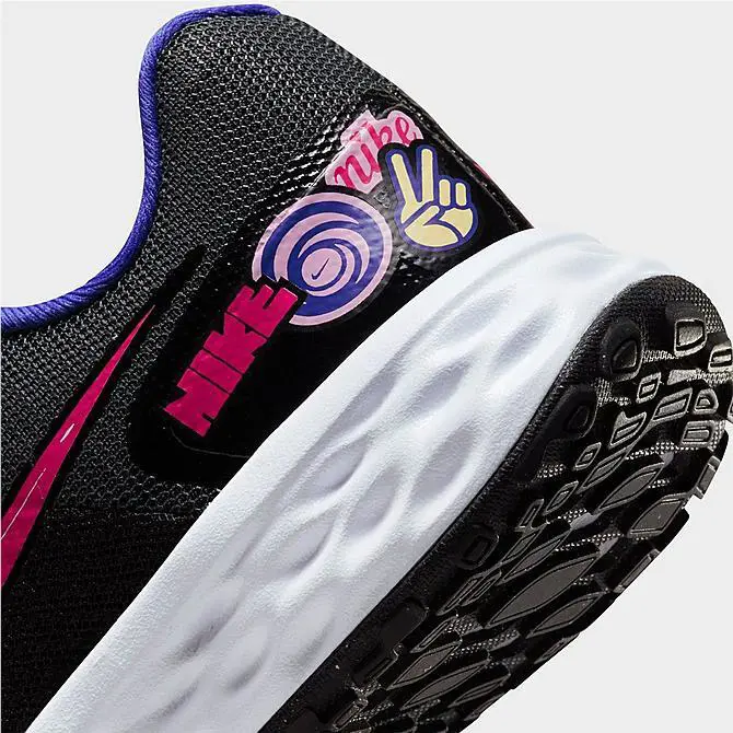 Nike shoes - Black/Very Berry + LOGO 4