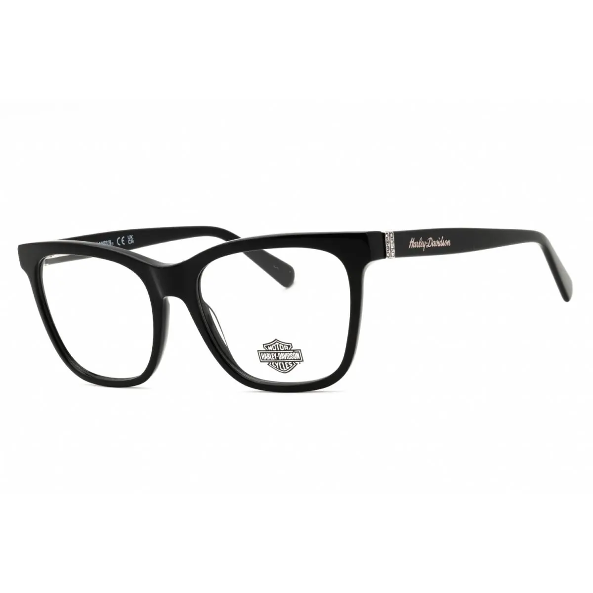 Harley Davidson HD50055 001 Shiny Black 53mm Eyeglasses