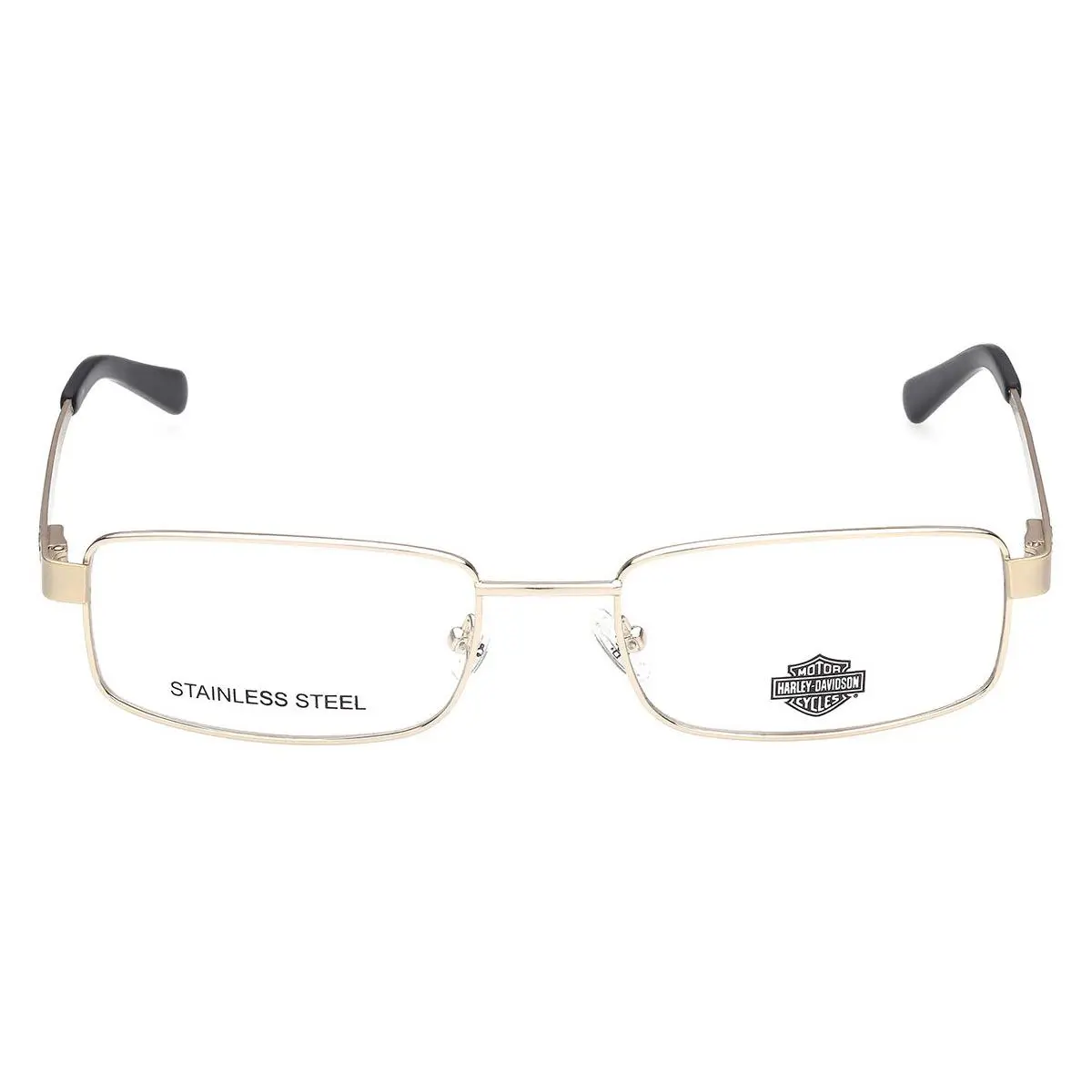 Harley Davidson HD0883 Eyeglasses Men Pale Gold Rectangle 56