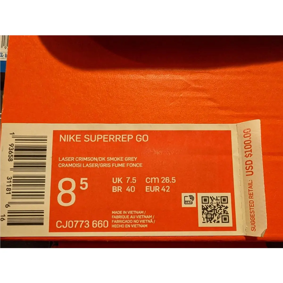 Nike shoes - Nike SuperRep Go - SuperRep - Cramoisi Laser/Gris Fume Fonce 6