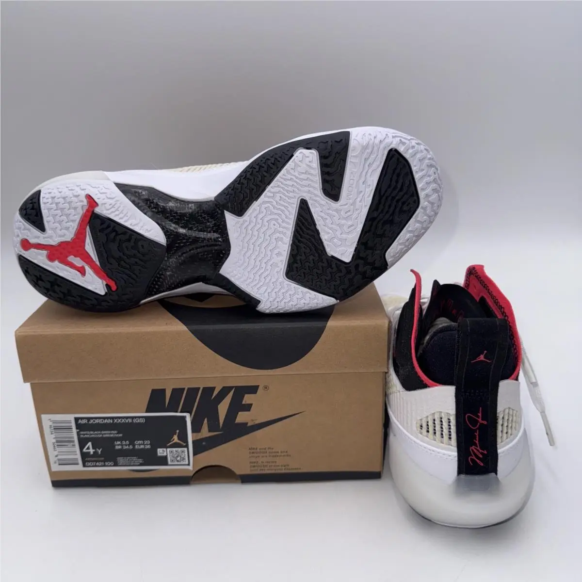Nike shoes - DD7421100 - DD7421100 - White/Black/Siren Red, Main: White (UPC: 0196154504638) 2