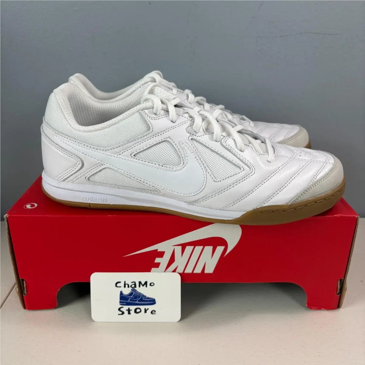 Nike Gato Sneaker Indoor Soccer Shoes White Gum HQ6019 100 Men`s Sz 11