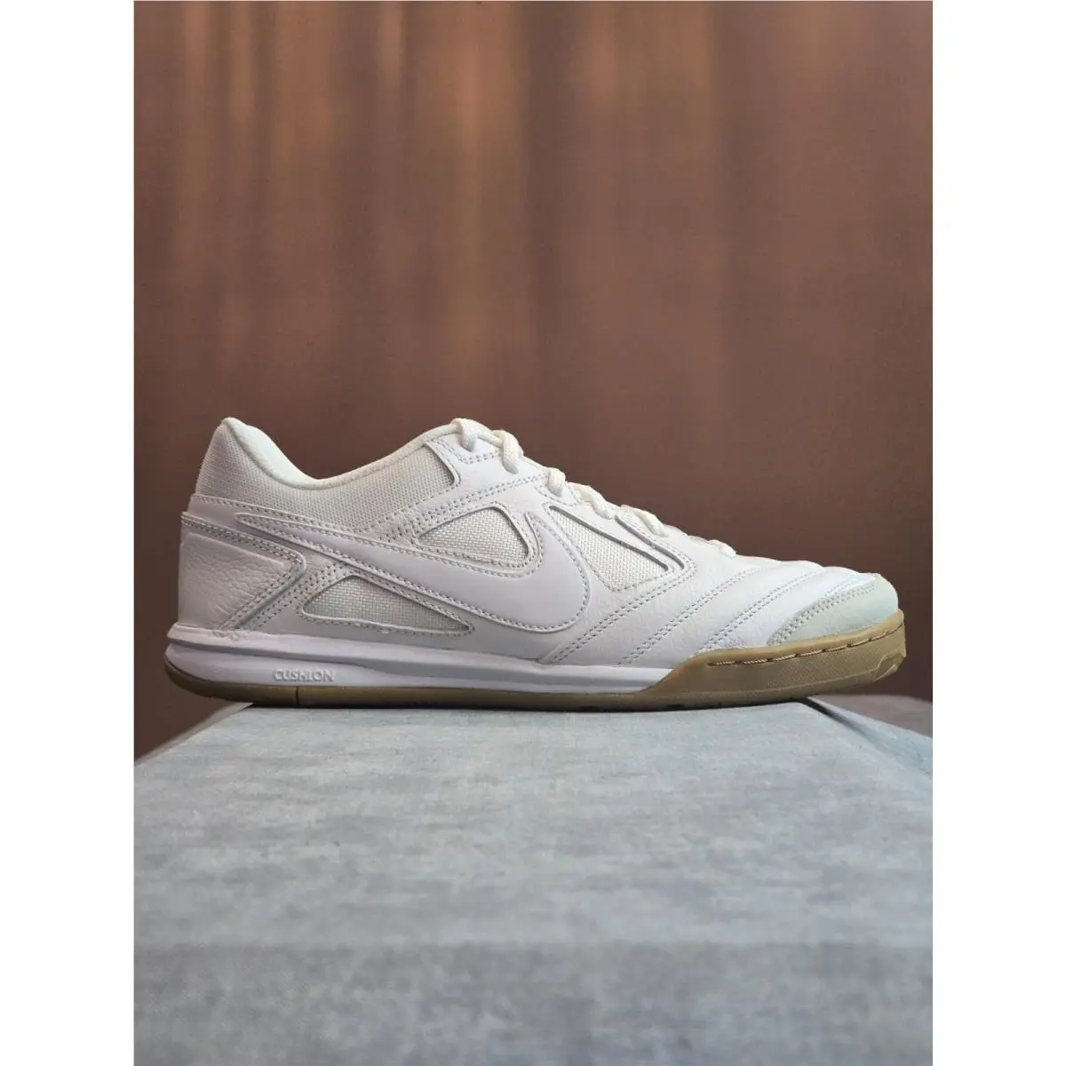 Nike Gato White Gum Light Brown Indoor Soccer Sneakers HQ6019-100 Mens 8M / 9.5W
