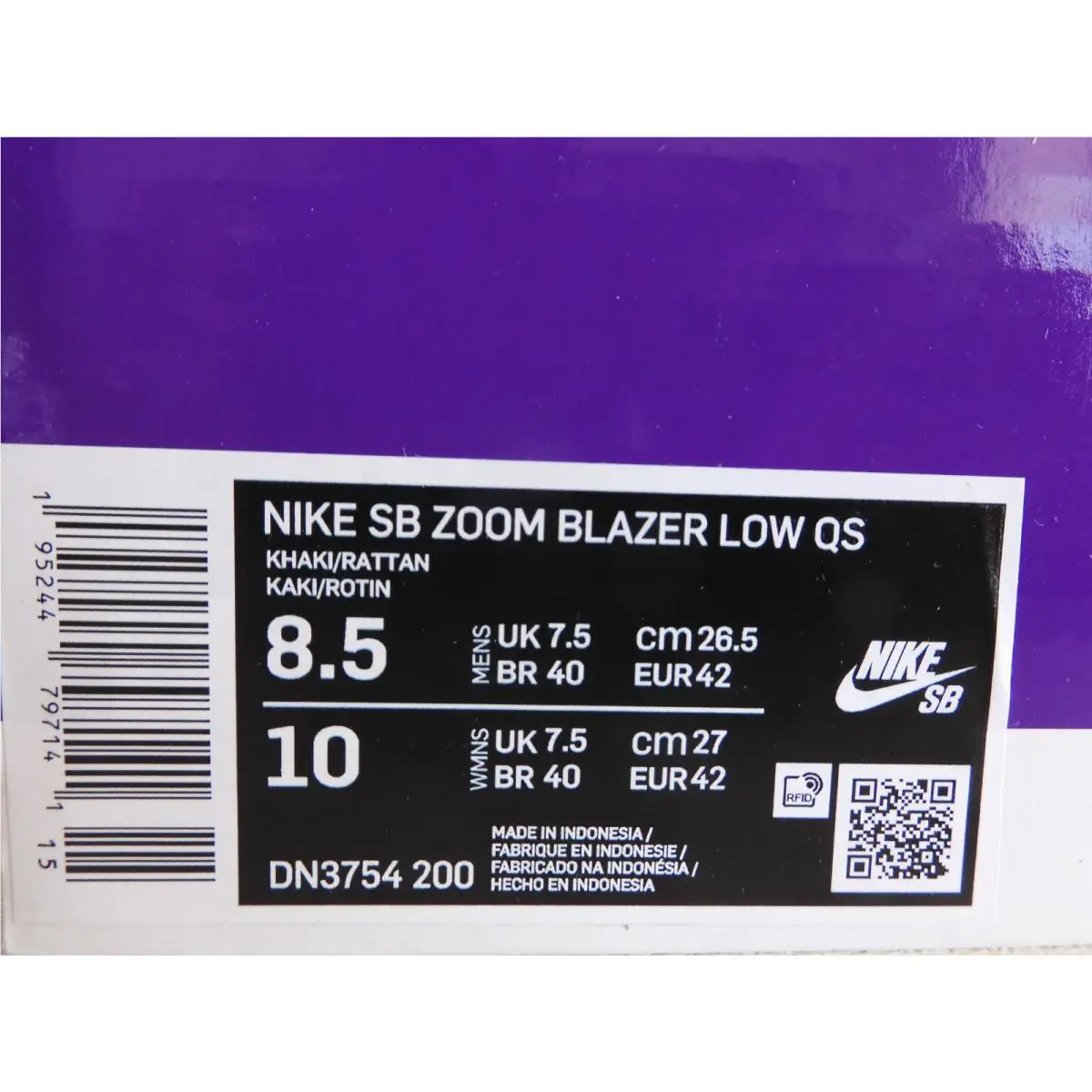 Nike shoes - Nike SB Blazer - Blazer - DN3754200 - Brown (UPC: 195244797141) 3
