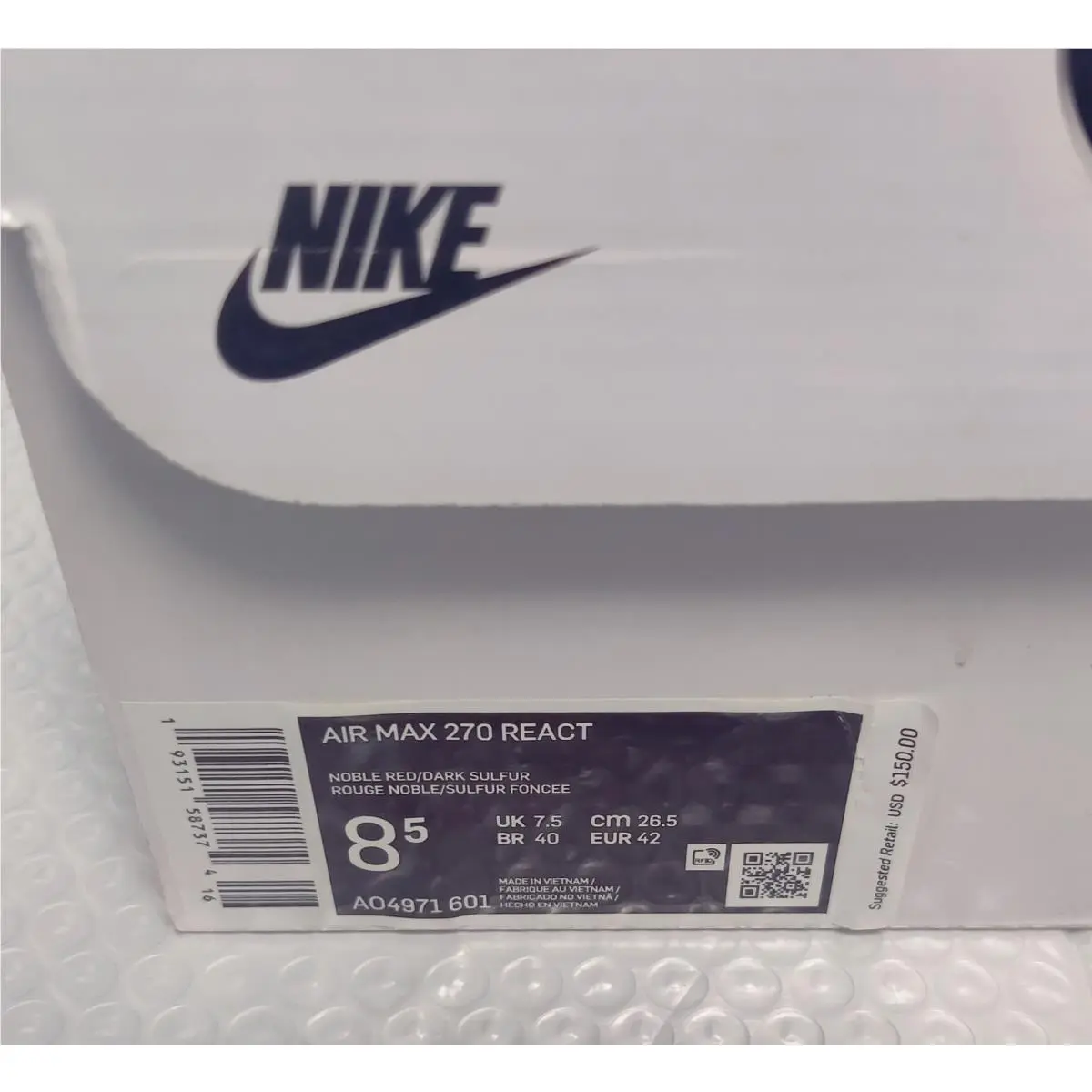 Nike shoes - Nike Air Max 270 - Air Max - AO4971-601 - Noble Red Dark Sulfur 8