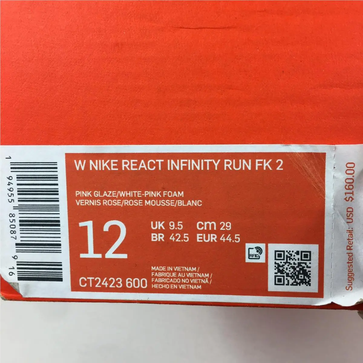 Nike shoes - React Infinity Run FK 2 - CT2423 600 - Pink/White, Main: Pink 7