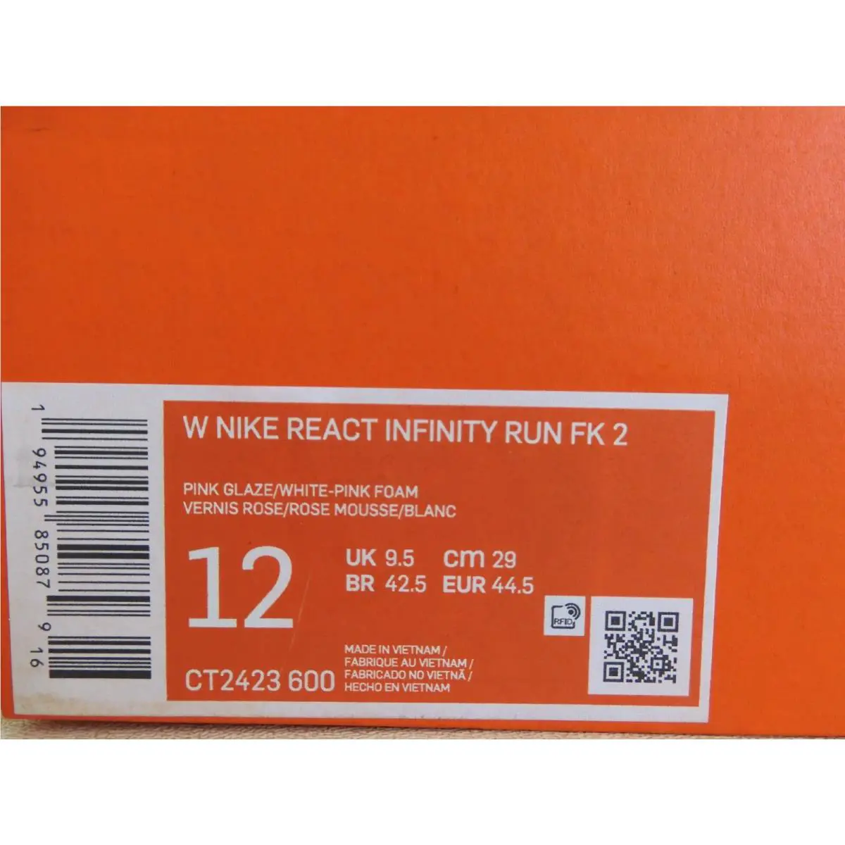 Nike shoes - Nike React Infinity - React Infinity - CT2423-600 - Pink (UPC: 194955850879) 3