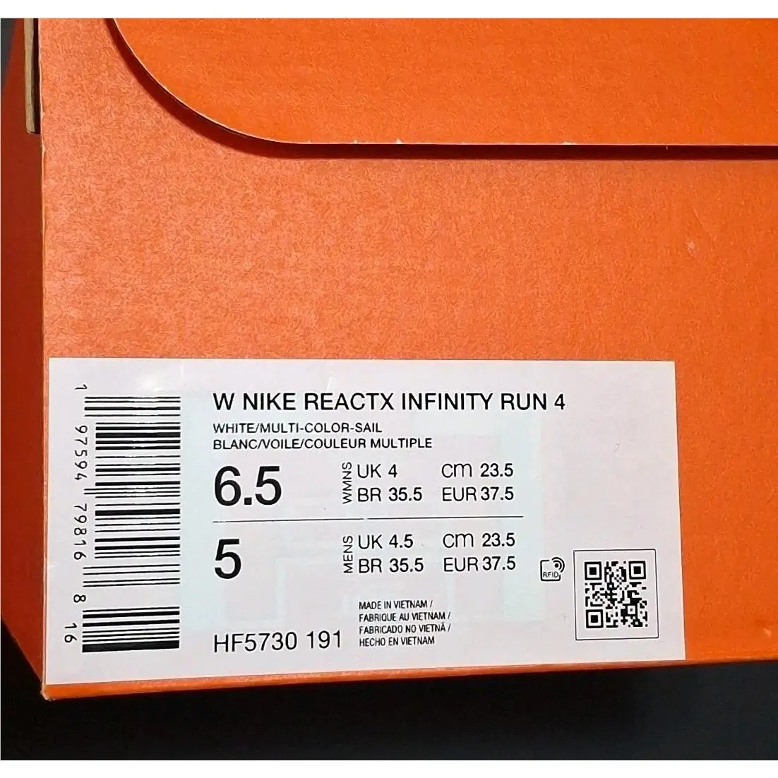Nike shoes - Nike ReactX Infinity Run 4 - HF5730-191 - White 12