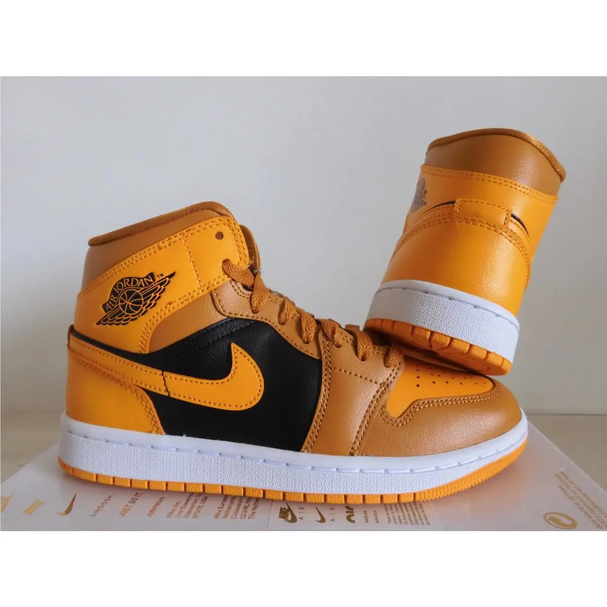Nike shoes - Air Jordan 1 Mid - Air Mid - BQ6472-700 - Yellow (UPC: 196149198385) 1