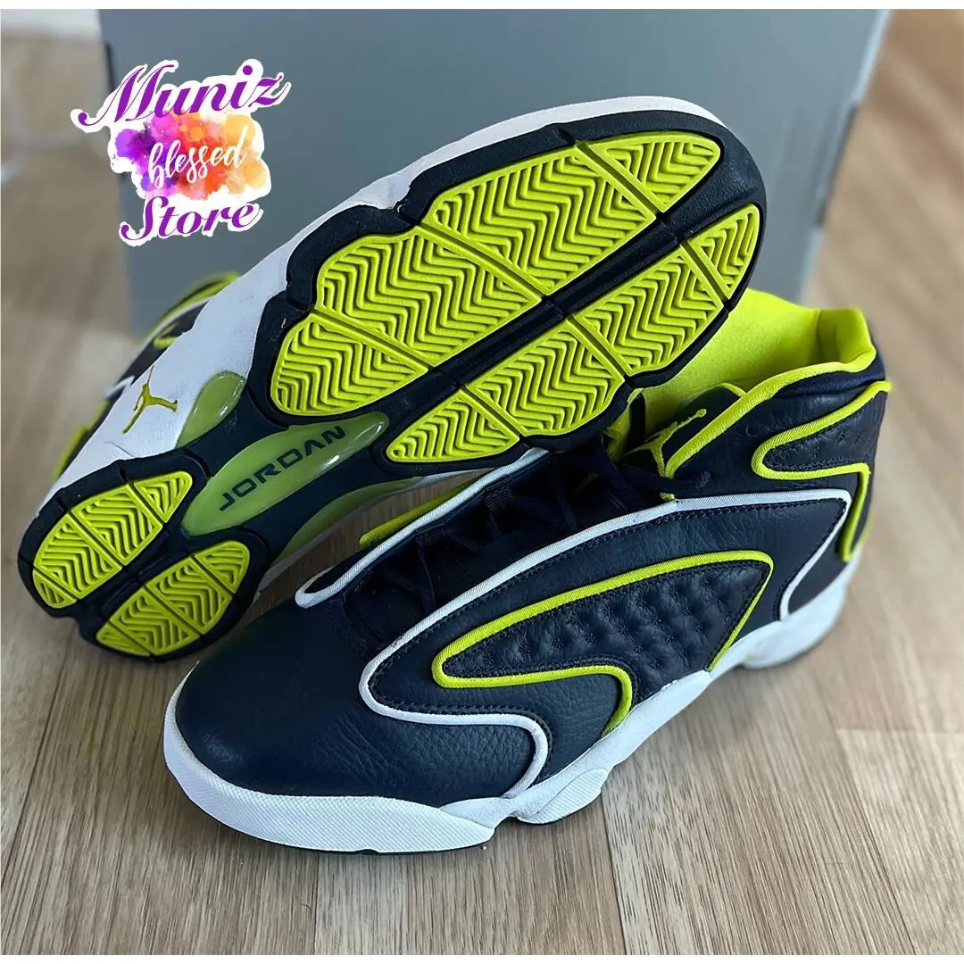 Nike shoes - OG retro 13 - retro - Navy/VenomGreen/White 1
