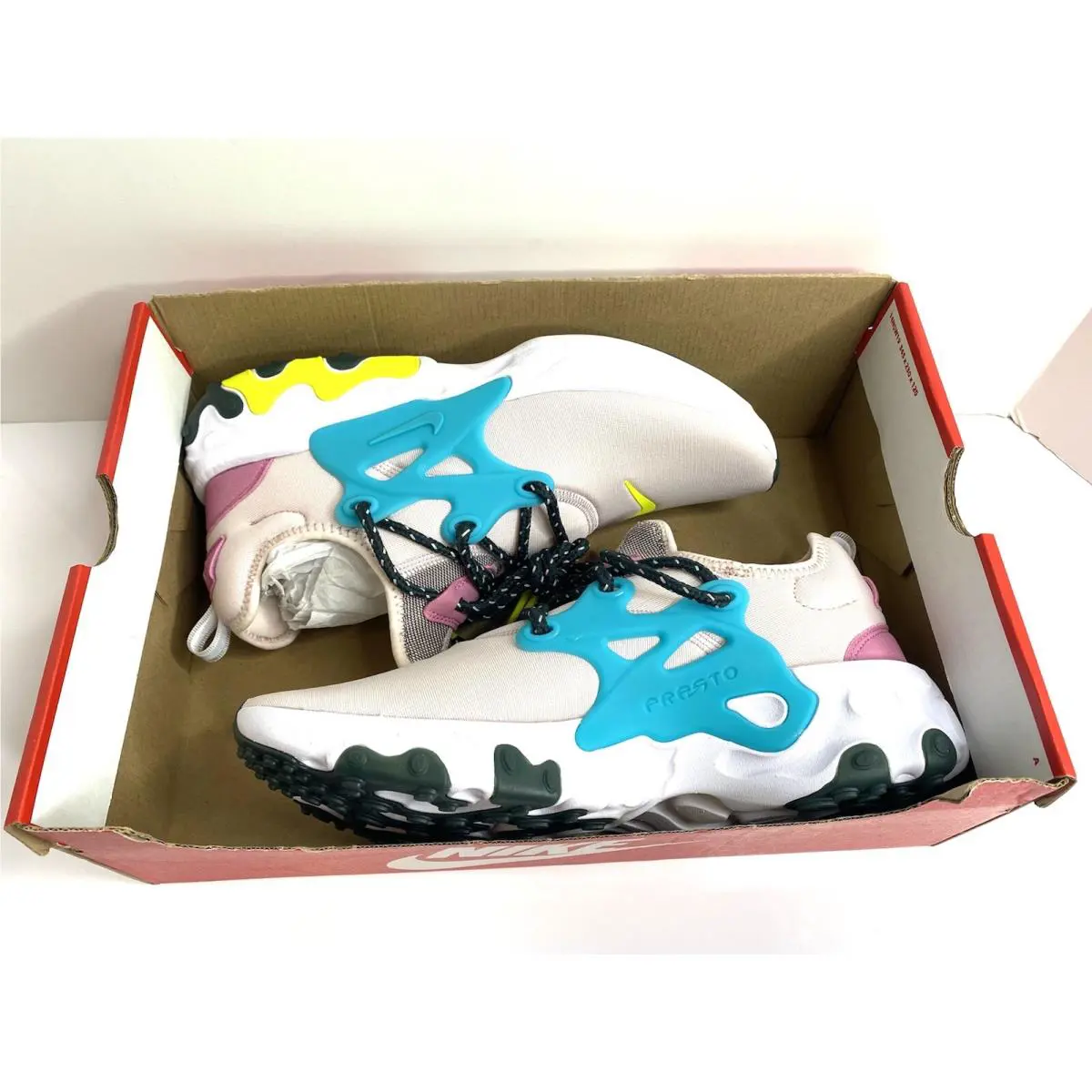 Nike shoes - Nike React Presto - React Presto - CD9015-601 - Barely Rose/Lemon Venom 9