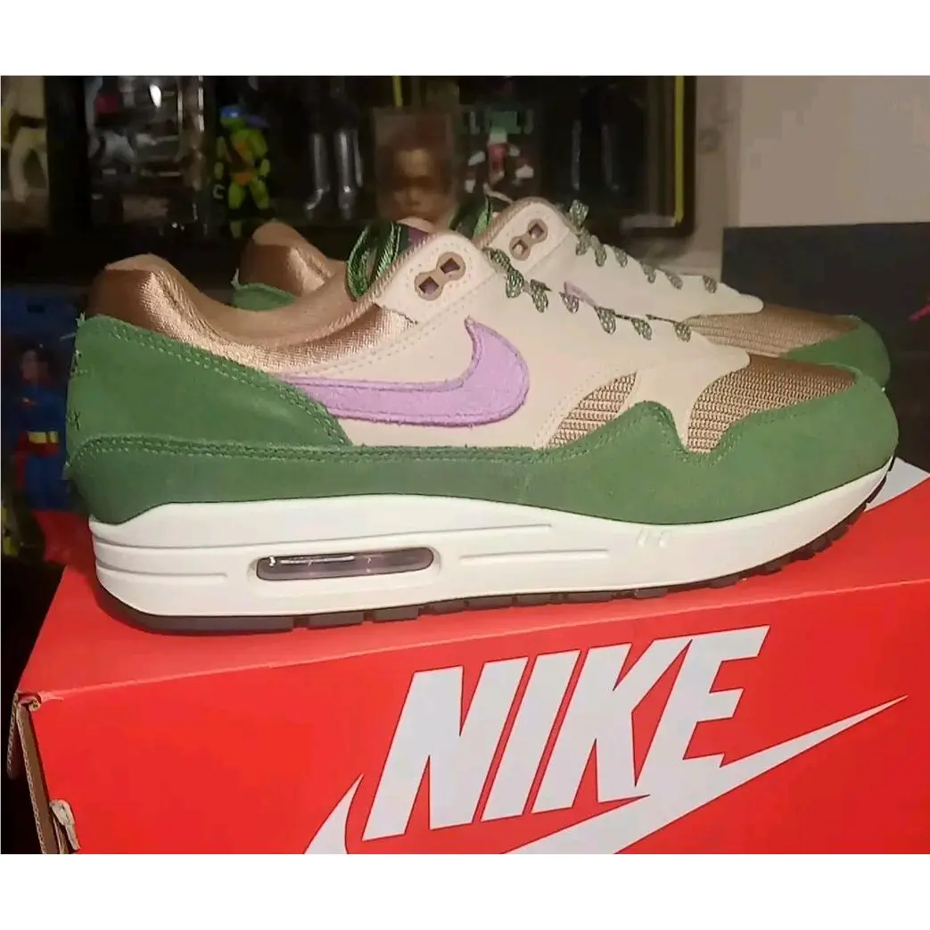 Nike shoes - Nike Air Max 1 - Air Max - DR9773-300 - Green, Manufacturer: Treeline/Light Bordeaux/Dark Driftwood (UPC: 0195869281087) 0