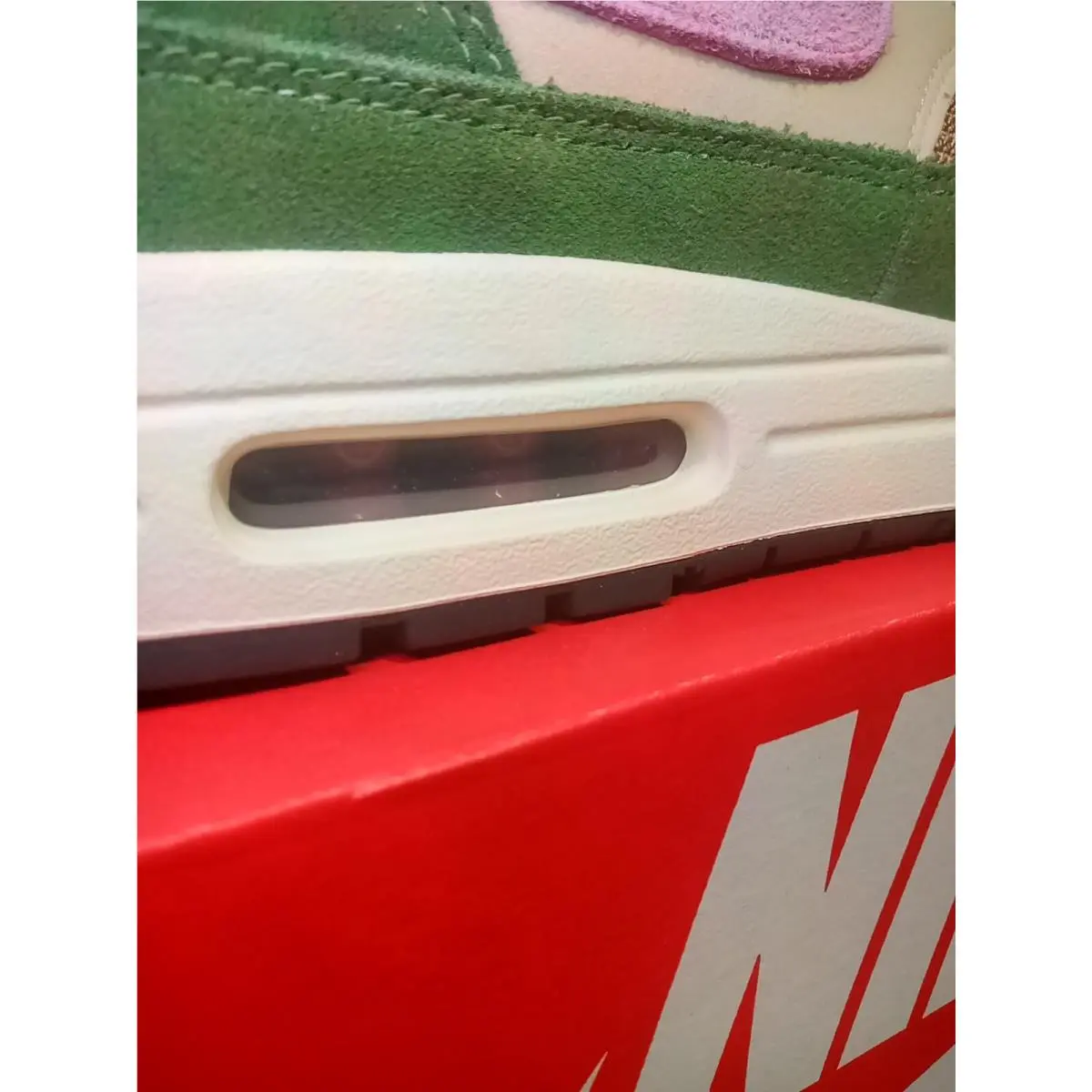 Nike shoes - Nike Air Max 1 - Air Max - DR9773-300 - Green, Manufacturer: Treeline/Light Bordeaux/Dark Driftwood (UPC: 0195869281087) 4
