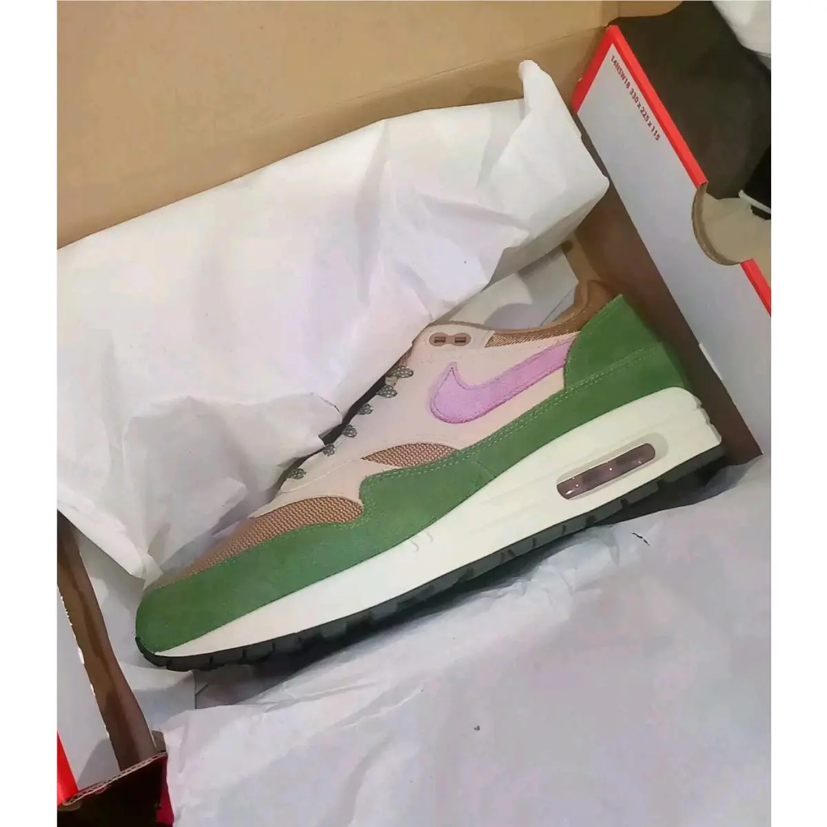 Nike shoes - Nike Air Max 1 - Air Max - DR9773-300 - Green, Manufacturer: Treeline/Light Bordeaux/Dark Driftwood (UPC: 0195869281087) 6