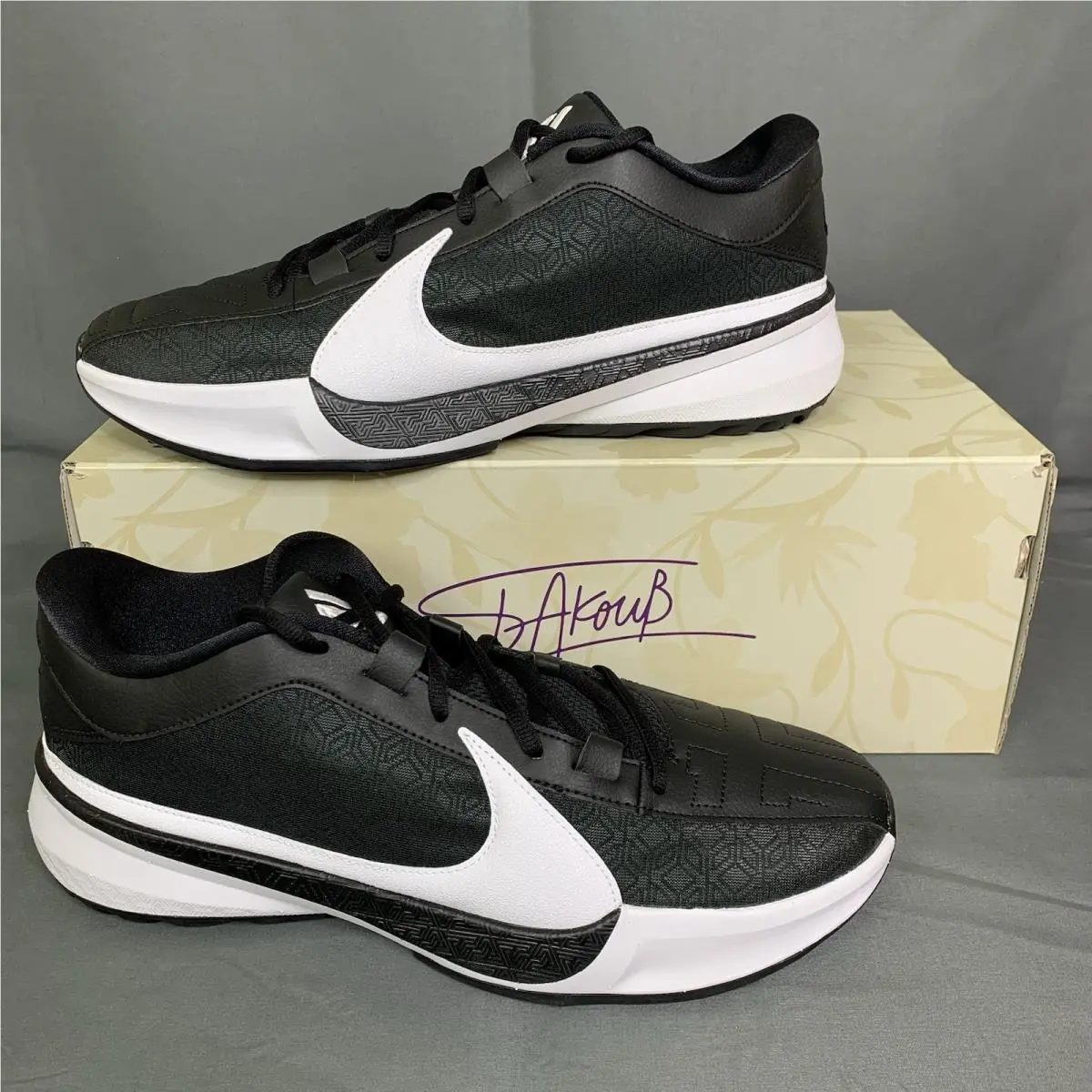 Zoom Freak 5 TB Shoes Mens 13 Black DZ2946 001 Sneaker Trainer Sports by Nike