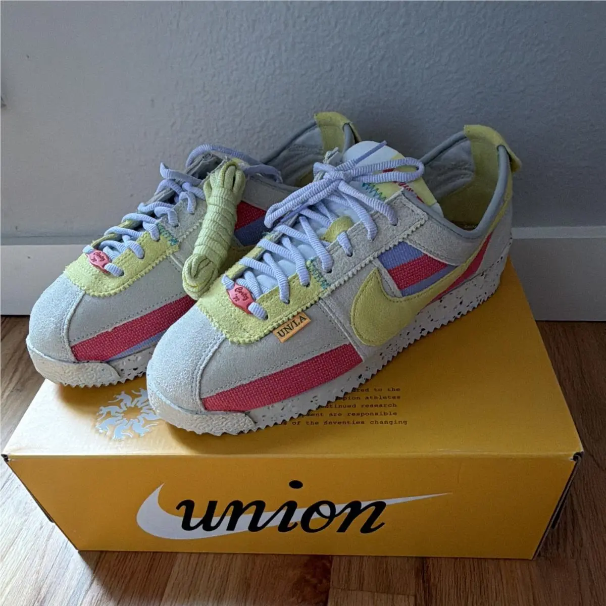 Nike Union LA Cortez SP Lemon Frost DR1413-100 Suede Lace-up 2022 Men’s 8
