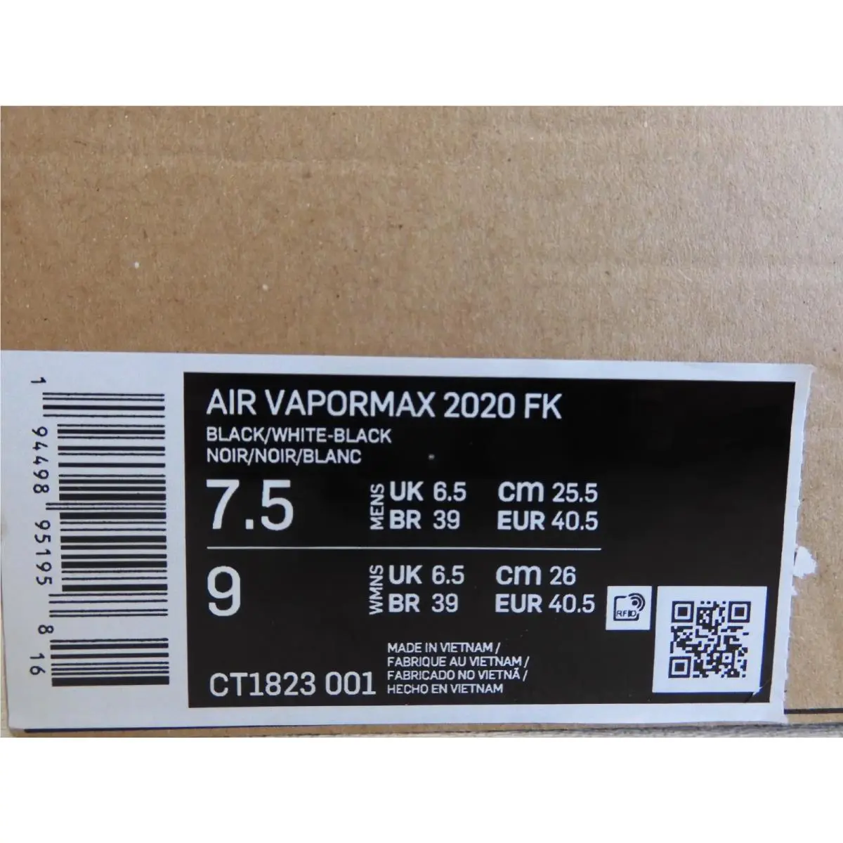 Nike shoes - Nike Air VaporMax - Air VaporMax - CT1823-001 - Black 3