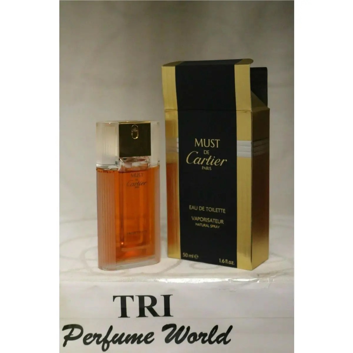 Must DE Cartier by Cartier Eau de Toilette Spray 1.6 Fl.oz. Rare