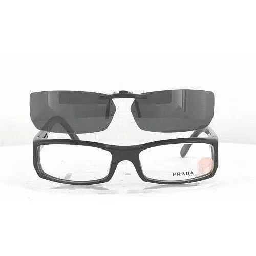 Custom Made For Prada VPR05l-53X17 Polarized Clip-on Sunglasses Eyeglasses Not