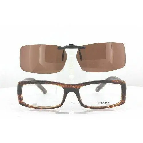 Custom Made For Prada VPR21L-54X17 Polarized Clip-on Sunglasses Eyeglasses Not