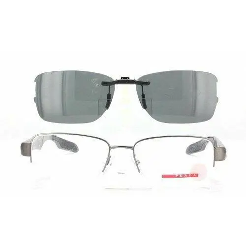 Custom Made For Prada VPS55C-54X17 Polarized Clip-on Sunglasses Eyeglasses Not